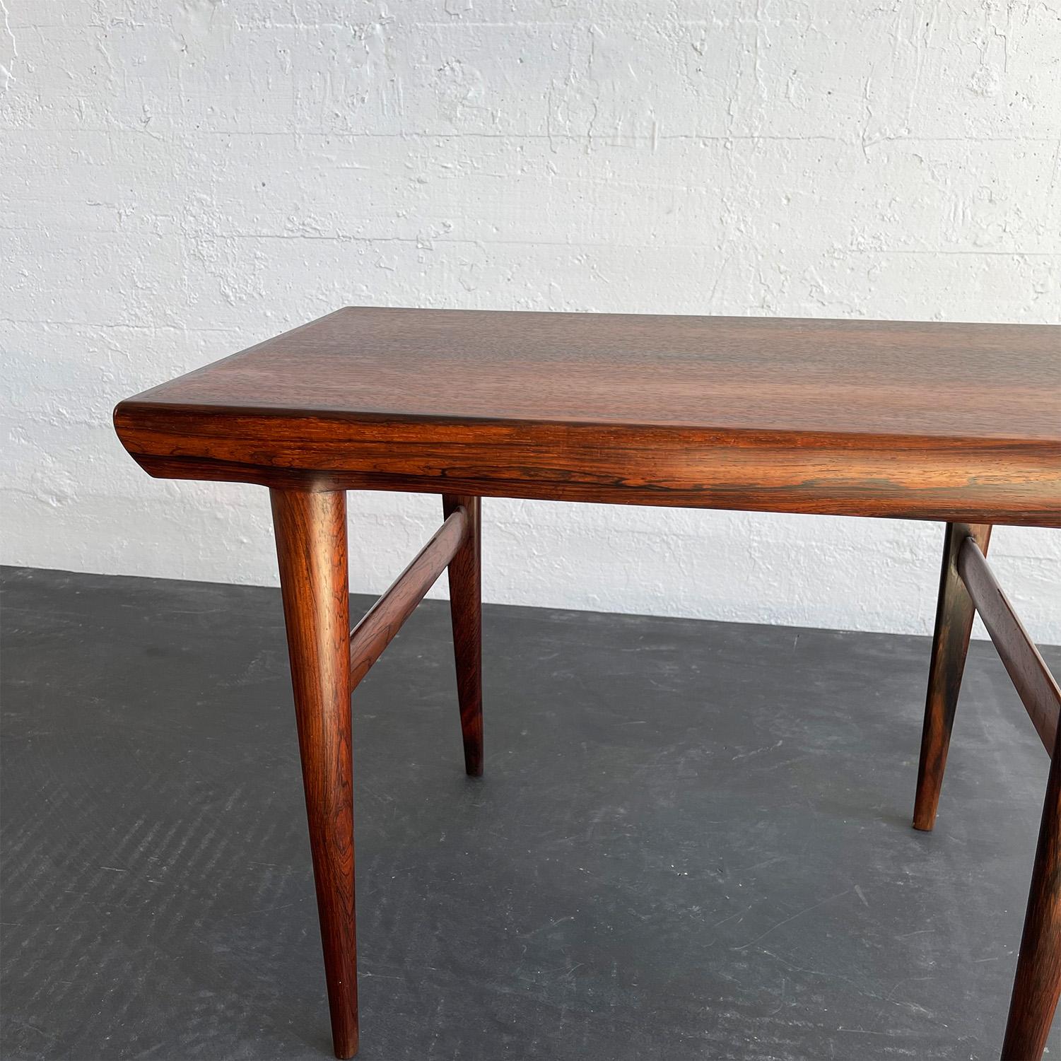 Rosewood Side Table By Johannes Andersen For CFC Silkeborg, Denmark For Sale 2