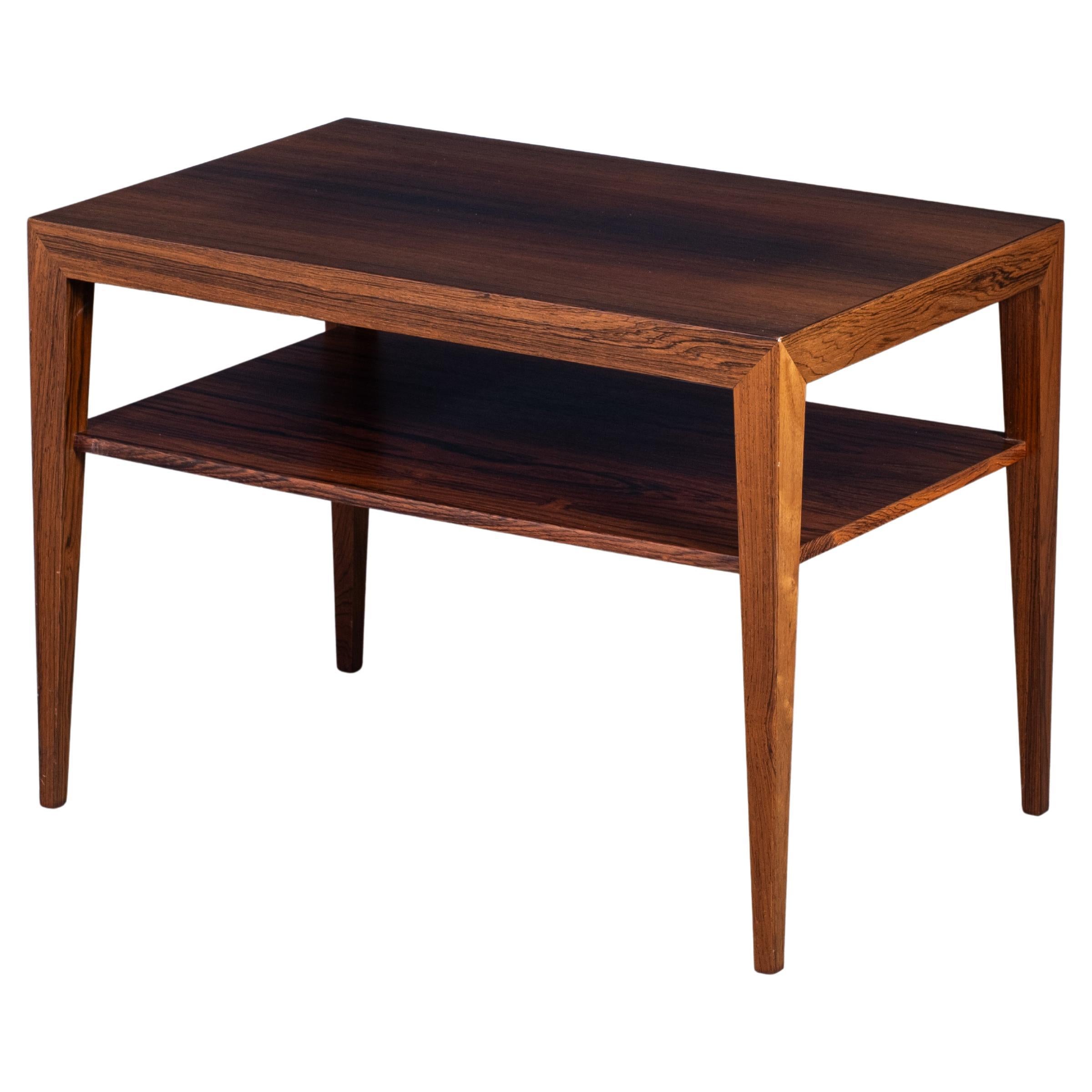 Table d'appoint en bois de rose par Severin Hansen, années 1950