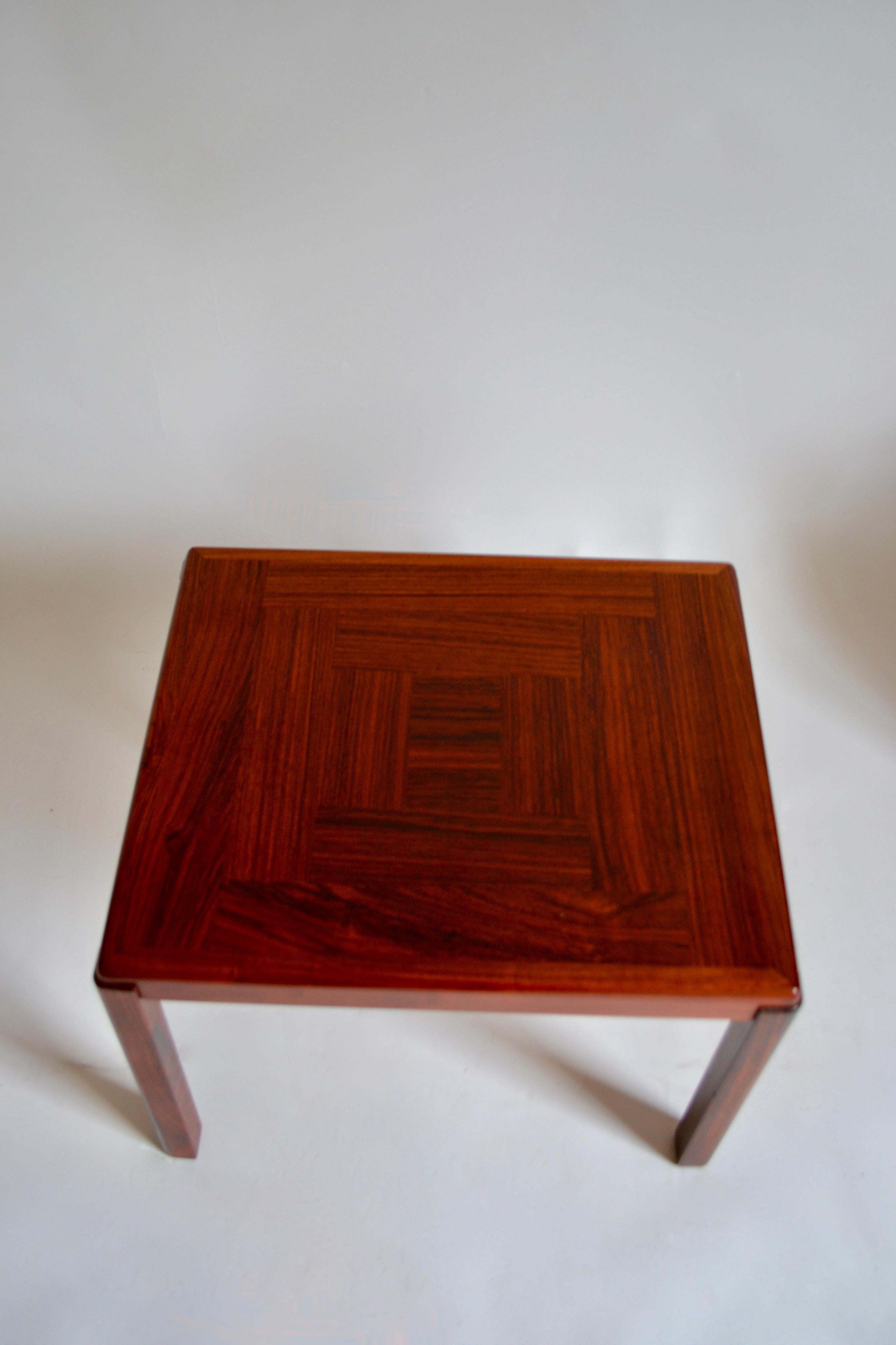 Mid-Century Modern Rosewood Danish Mid-Century Side Table by Vejle Stole and Møbelfabrik, 1960s