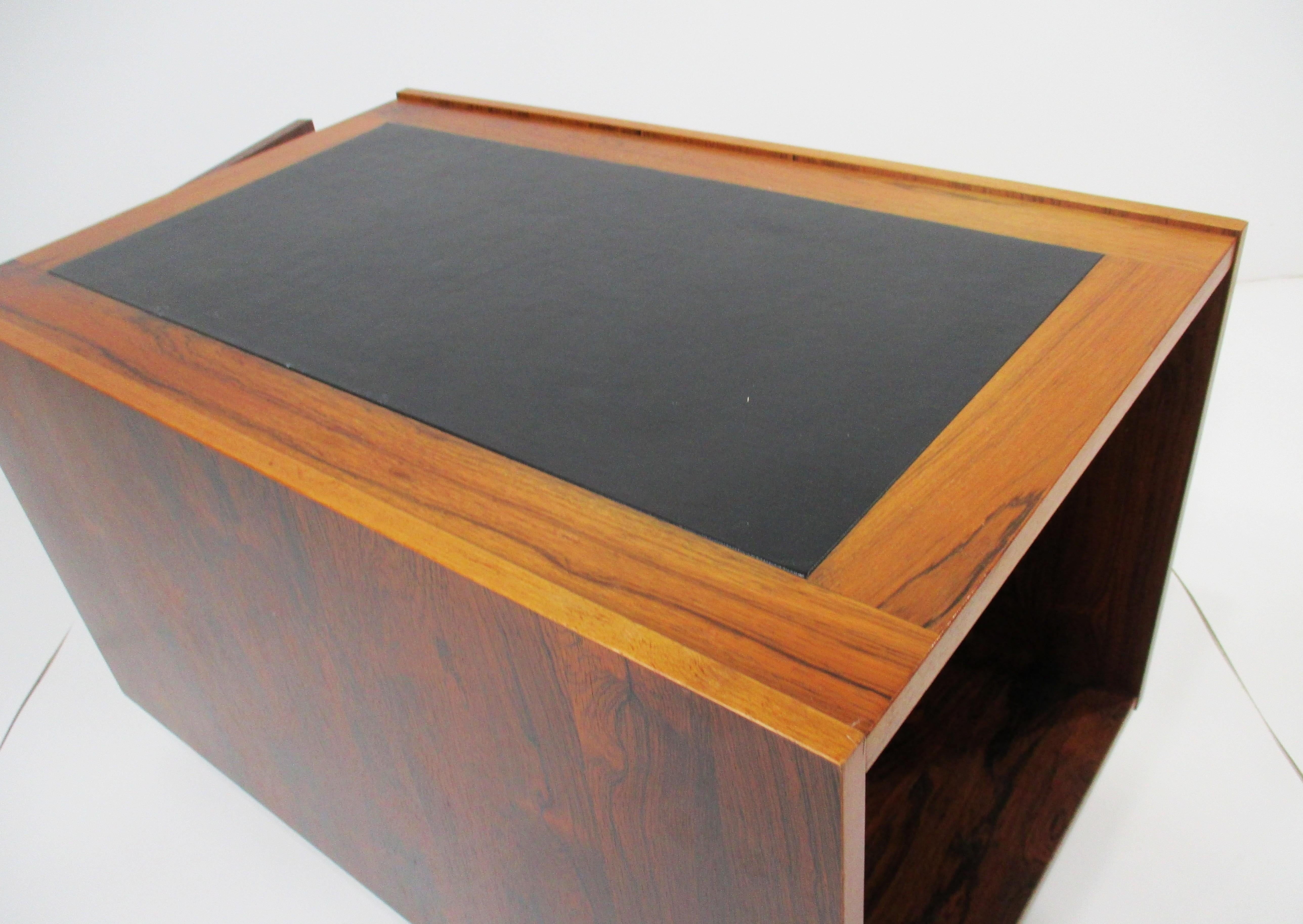 Johanner Sorth Rosewood Side Table Cube by Bornholm Denmark For Sale 3