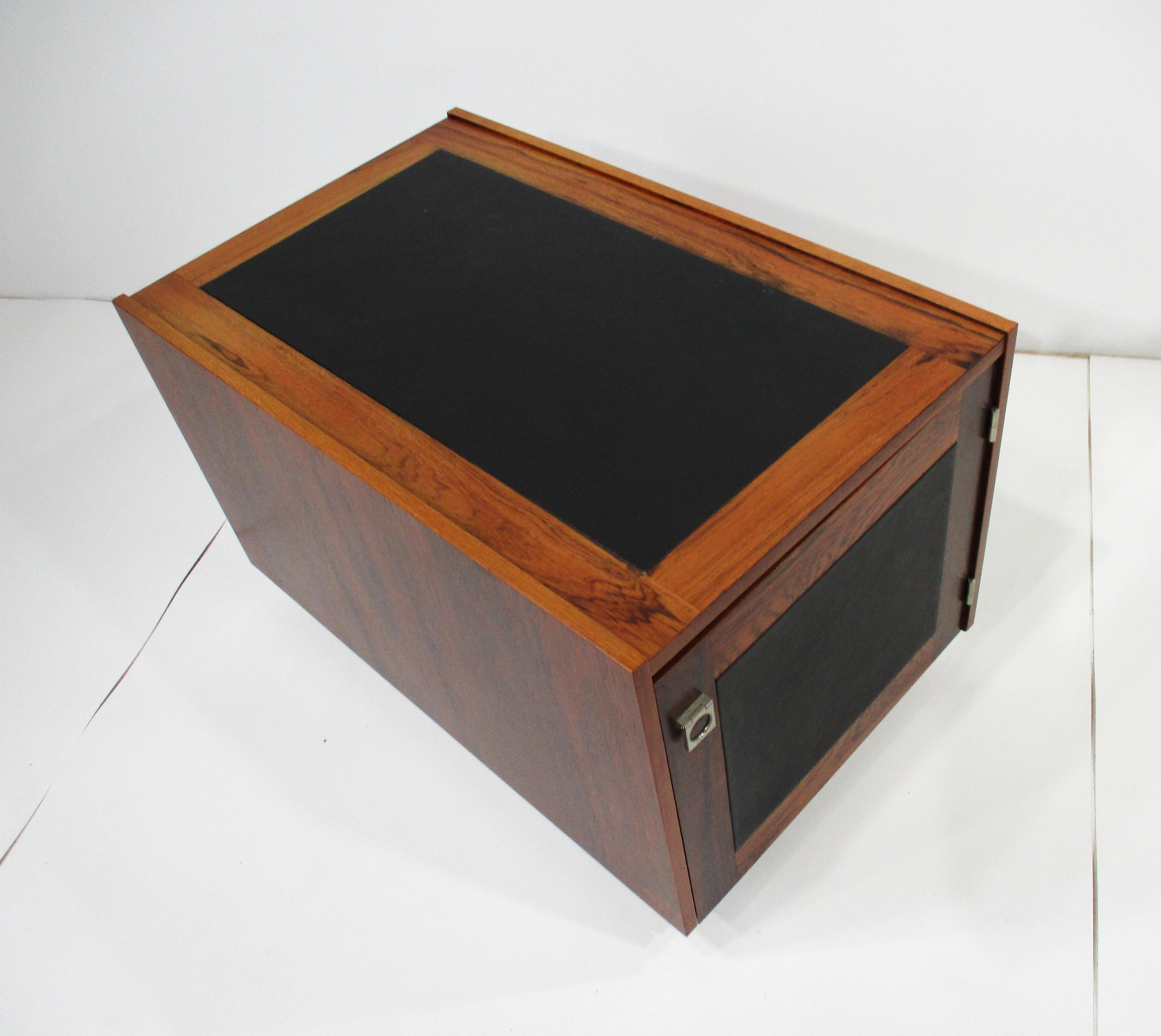 Johanner Sorth Rosewood Side Table Cube by Bornholm Denmark For Sale 4