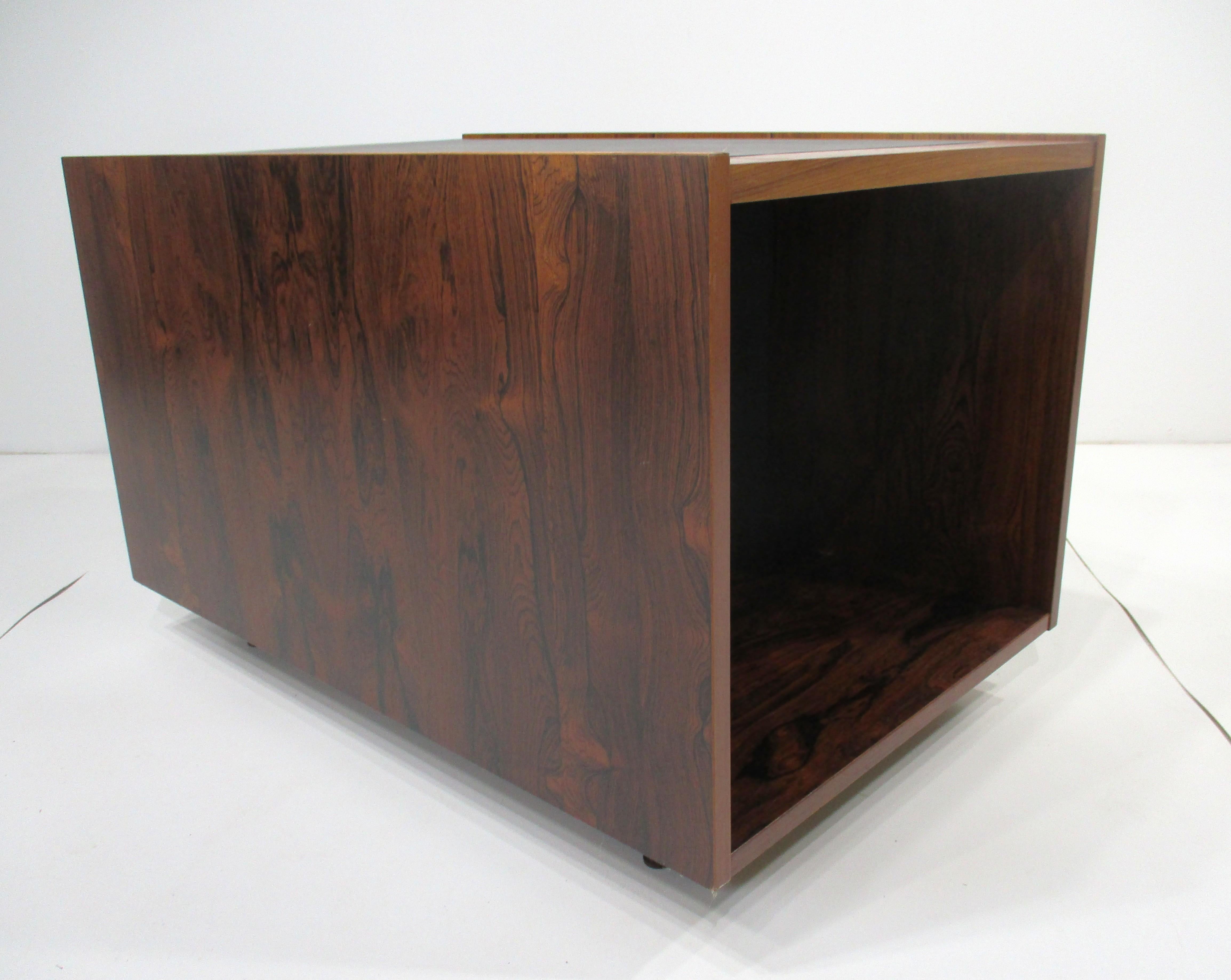 Johanner Sorth Rosewood Side Table Cube by Bornholm Denmark For Sale 2