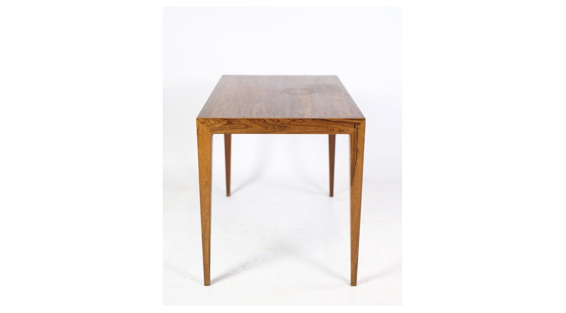 Side Table Made In Rosewood Designed by Severin Hansen From 1960s In Good Condition For Sale In Lejre, DK