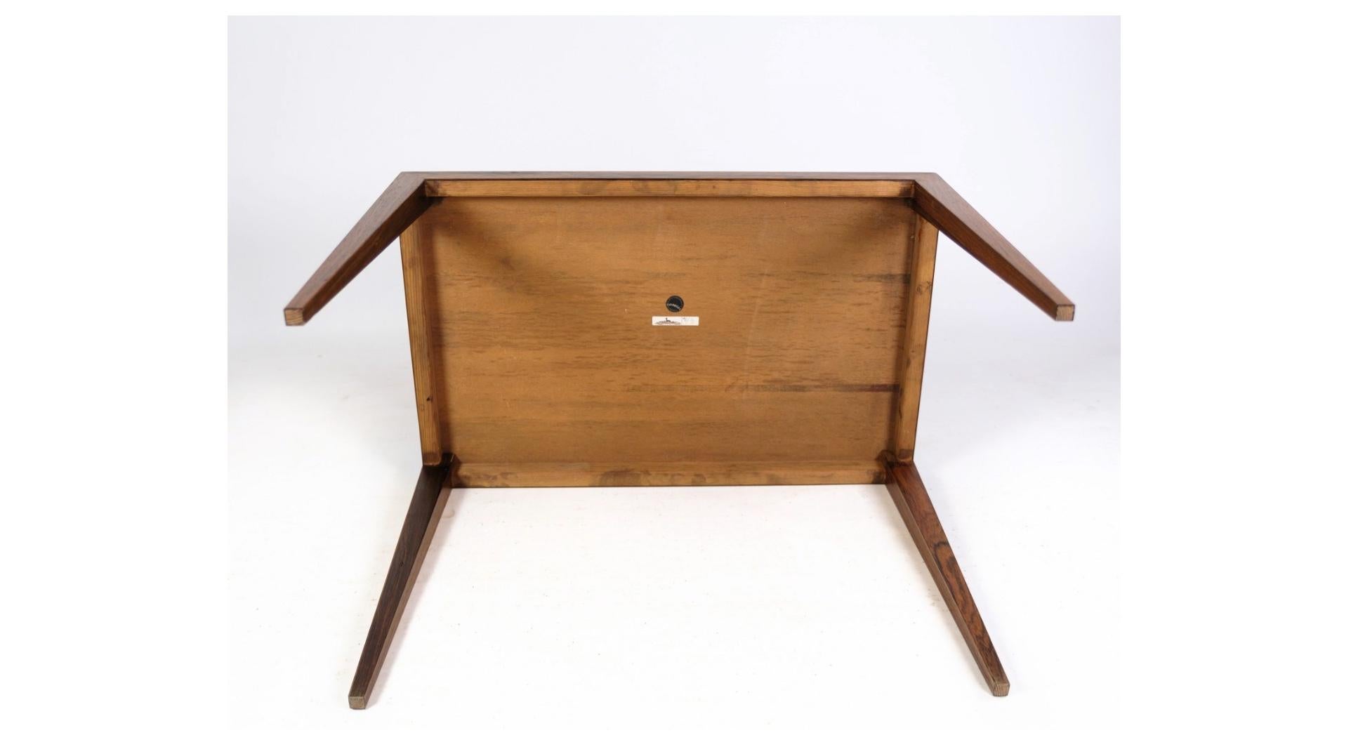 Mid-20th Century Side Table Made In Rosewood Designed by Severin Hansen From 1960s For Sale