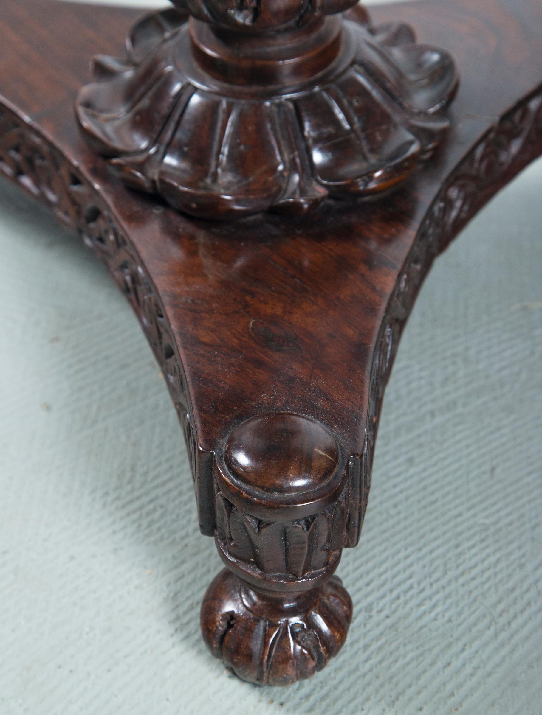 Mid-19th Century Rosewood Side Table For Sale