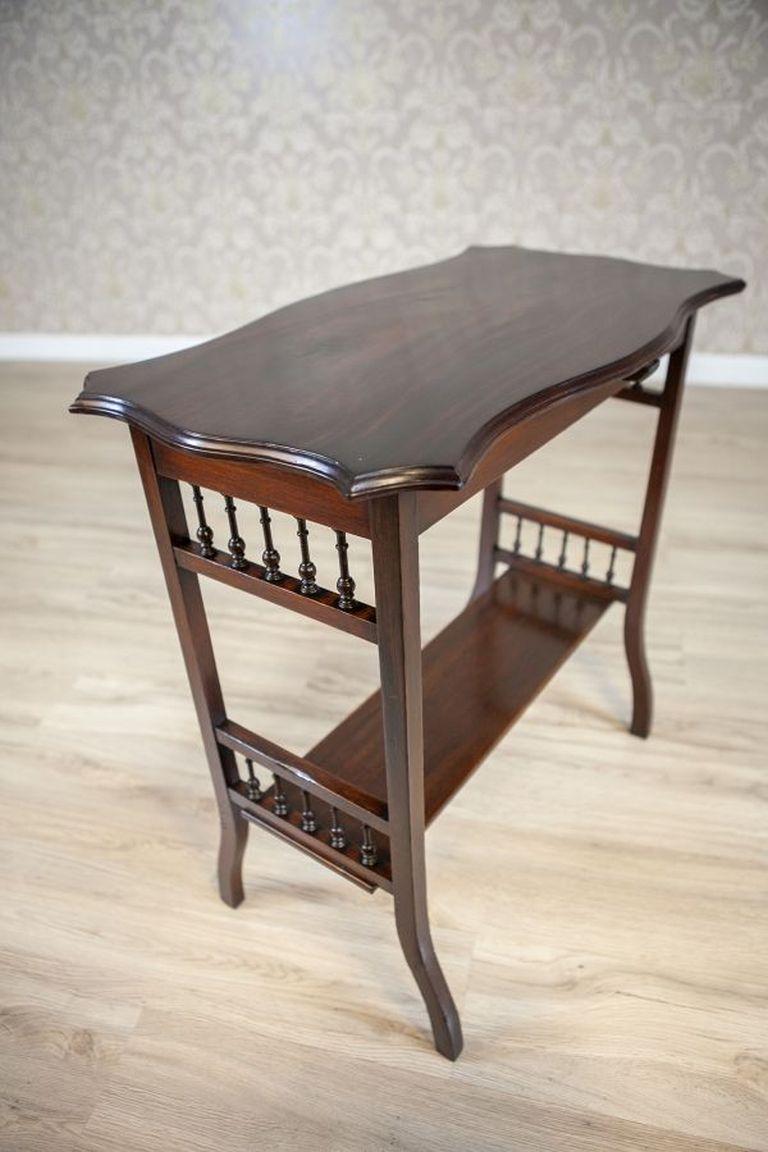 European Rosewood Side Table From the Early 20th Century Finished in Shellac For Sale