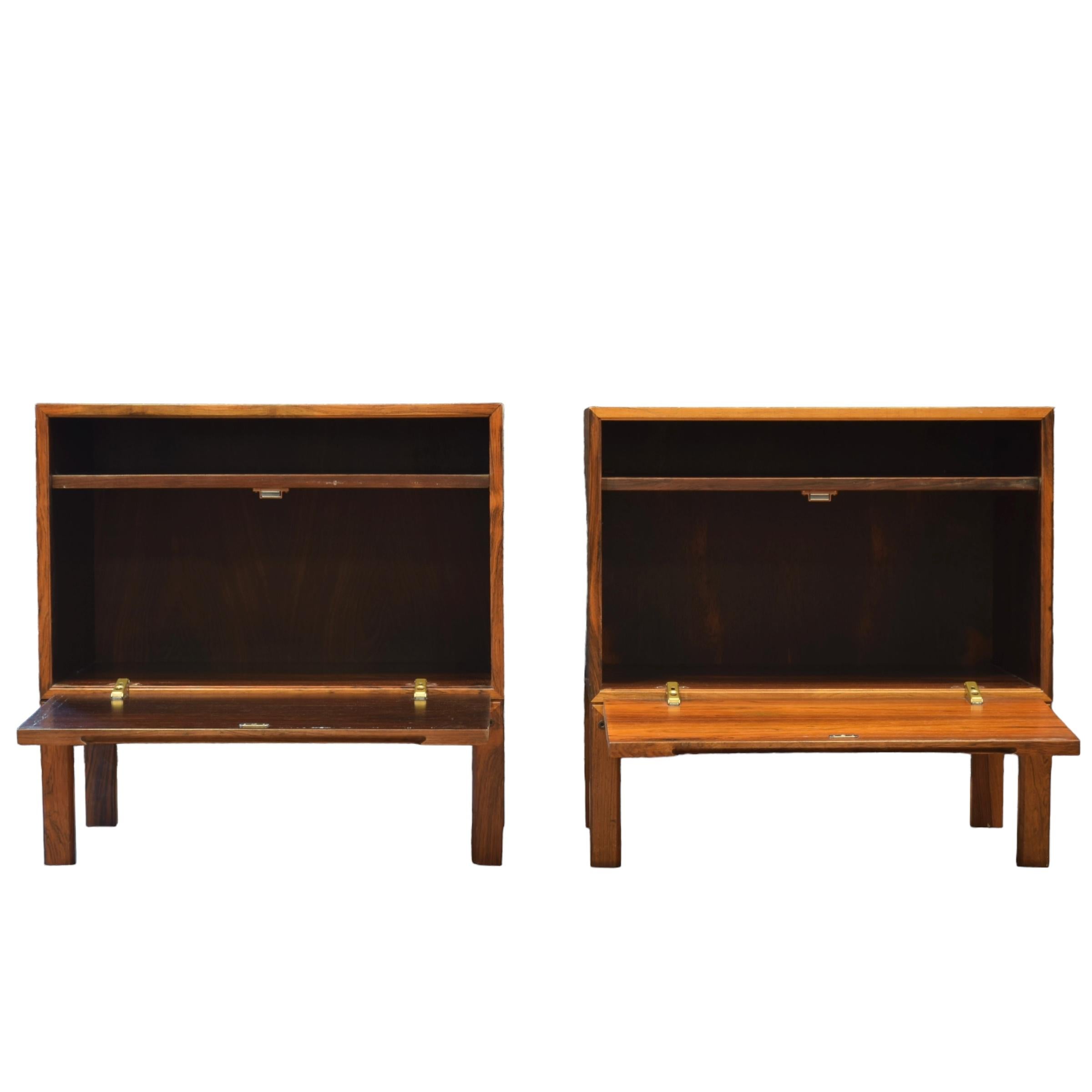 Mid-Century Modern Rosewood Side Table Set by Arne Wahl Iversen For Sale