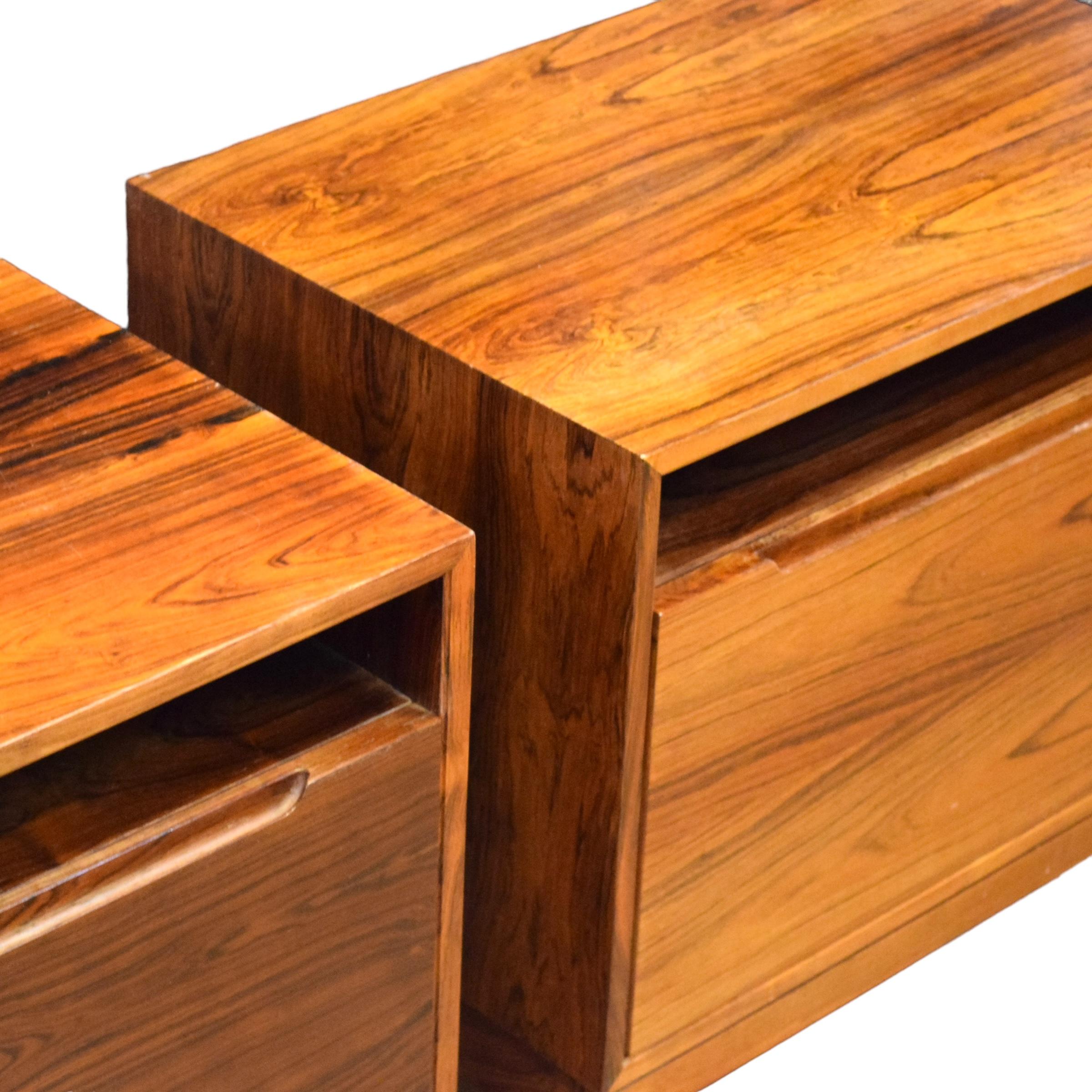 Rosewood Side Table Set by Arne Wahl Iversen For Sale 2