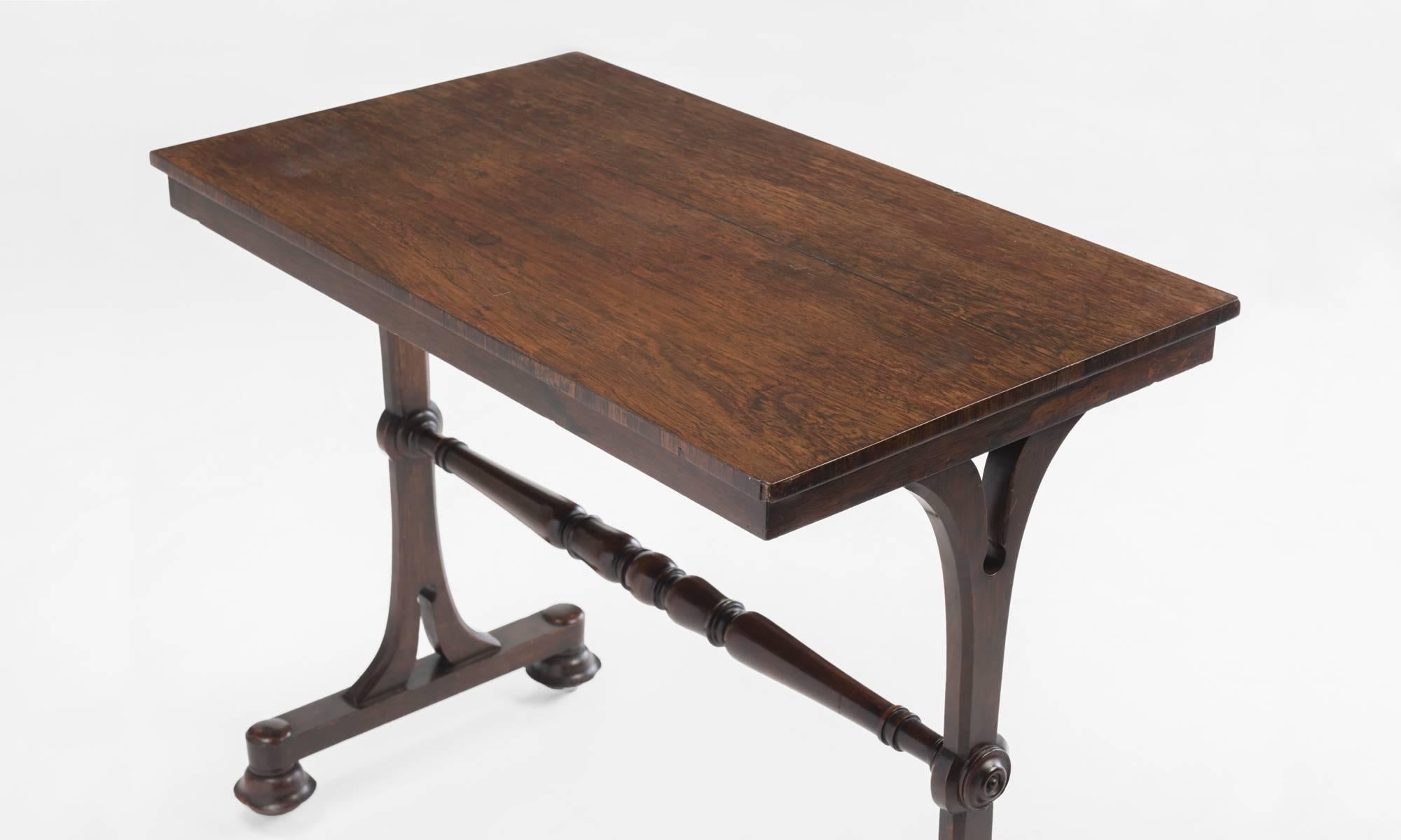 Rosewood Side Table, circa 1825 In Excellent Condition In Culver City, CA