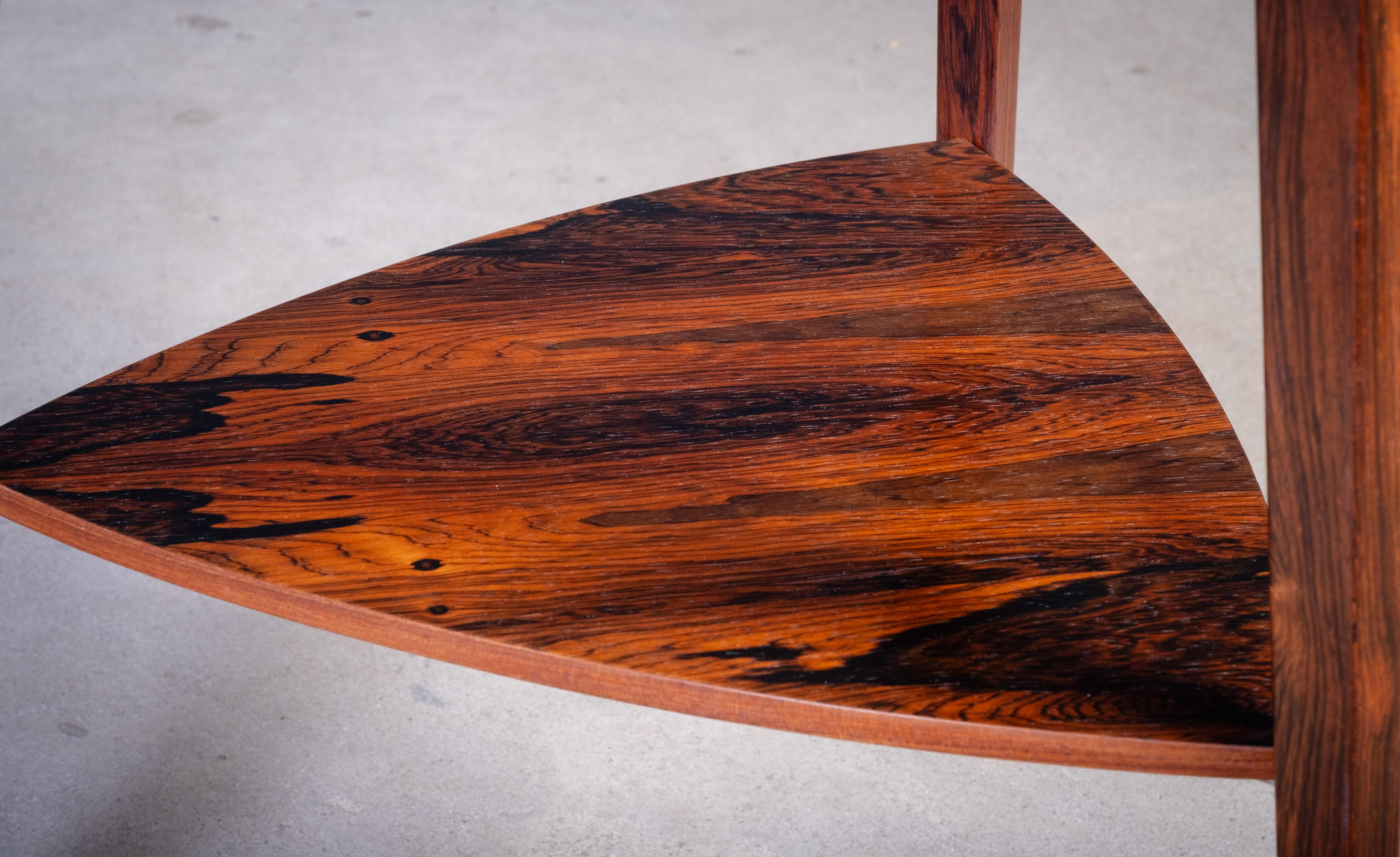 Tables d'appoint en bois de rose par Holger Georg Jensen pour Kubus, 1960, ensemble de 2 en vente 1