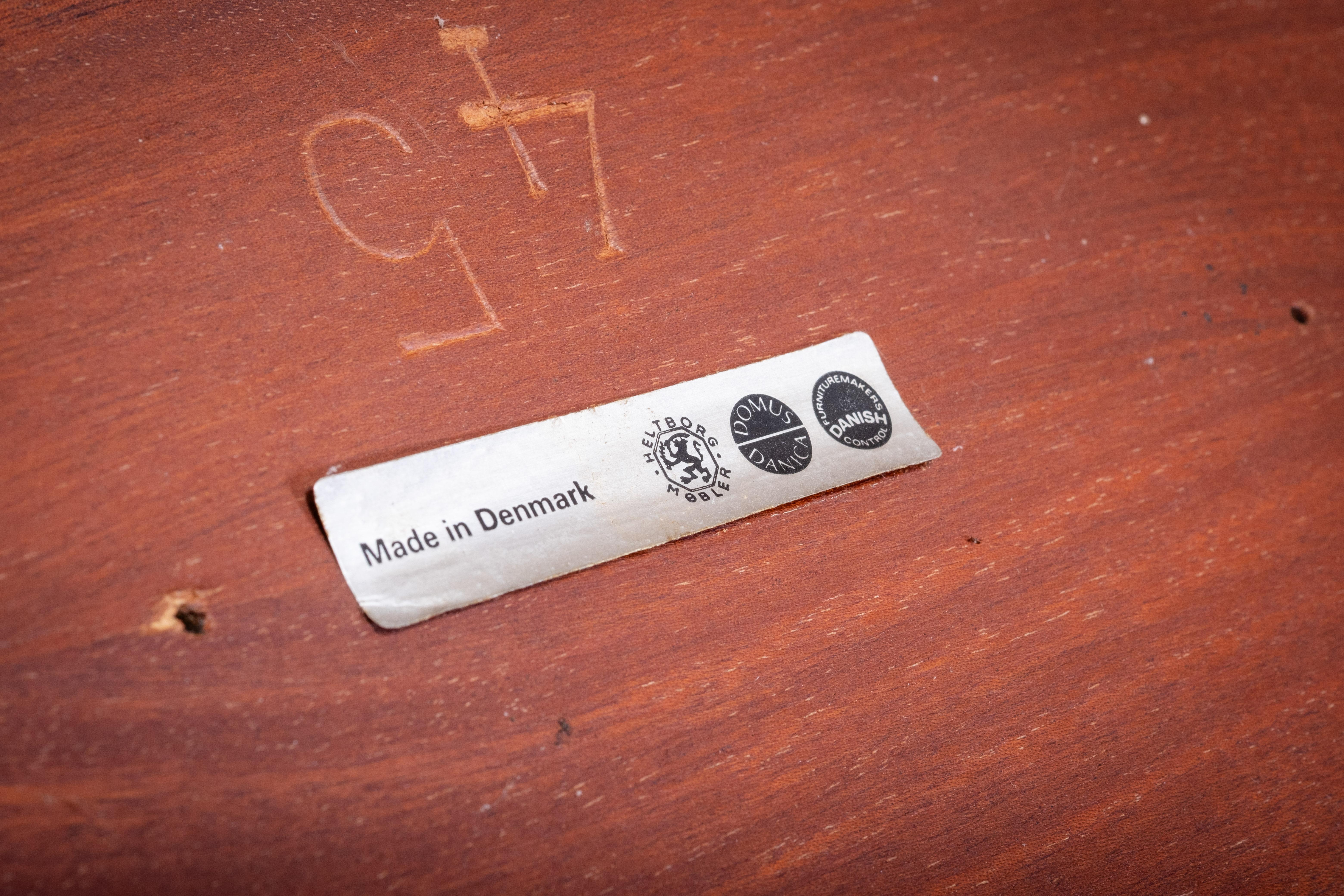 Mesas auxiliares de palisandro de Rud Thygesen para Heltborg Møbelfabrik, años 60, set de 2 en venta 4