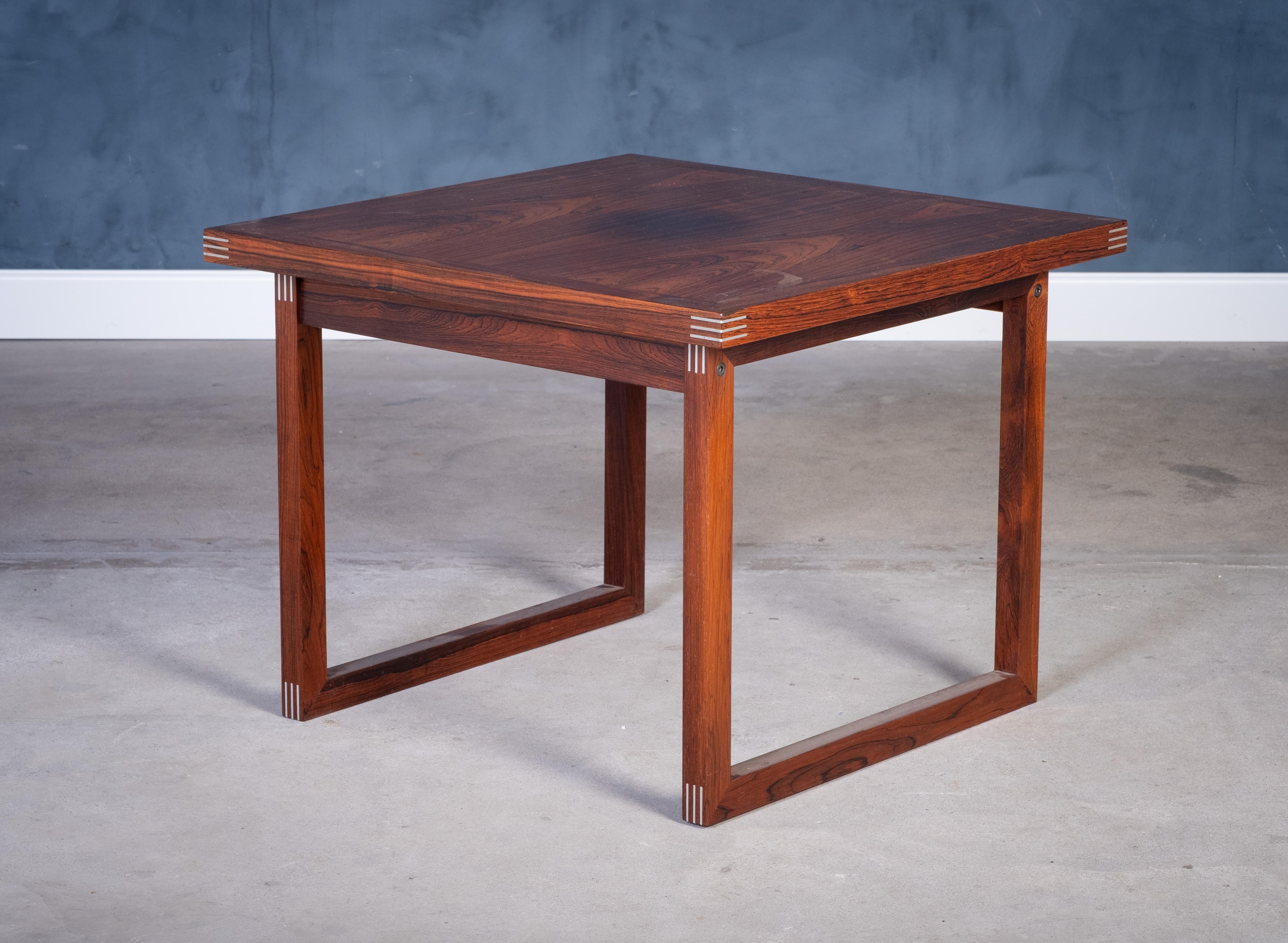 Mesas auxiliares de palisandro de Rud Thygesen para Heltborg Møbelfabrik, años 60, set de 2 Danés en venta