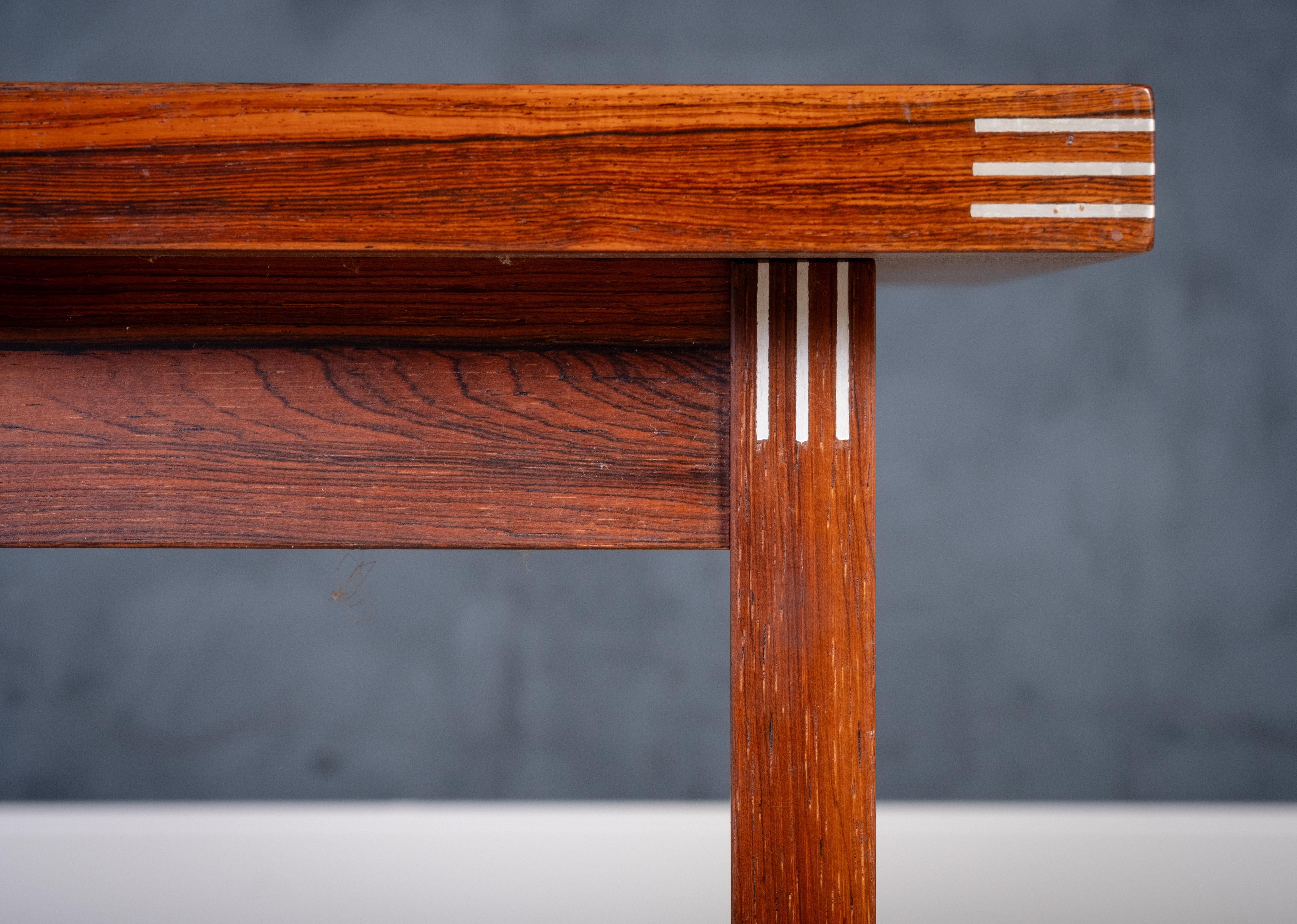 Mesas auxiliares de palisandro de Rud Thygesen para Heltborg Møbelfabrik, años 60, set de 2 en venta 1