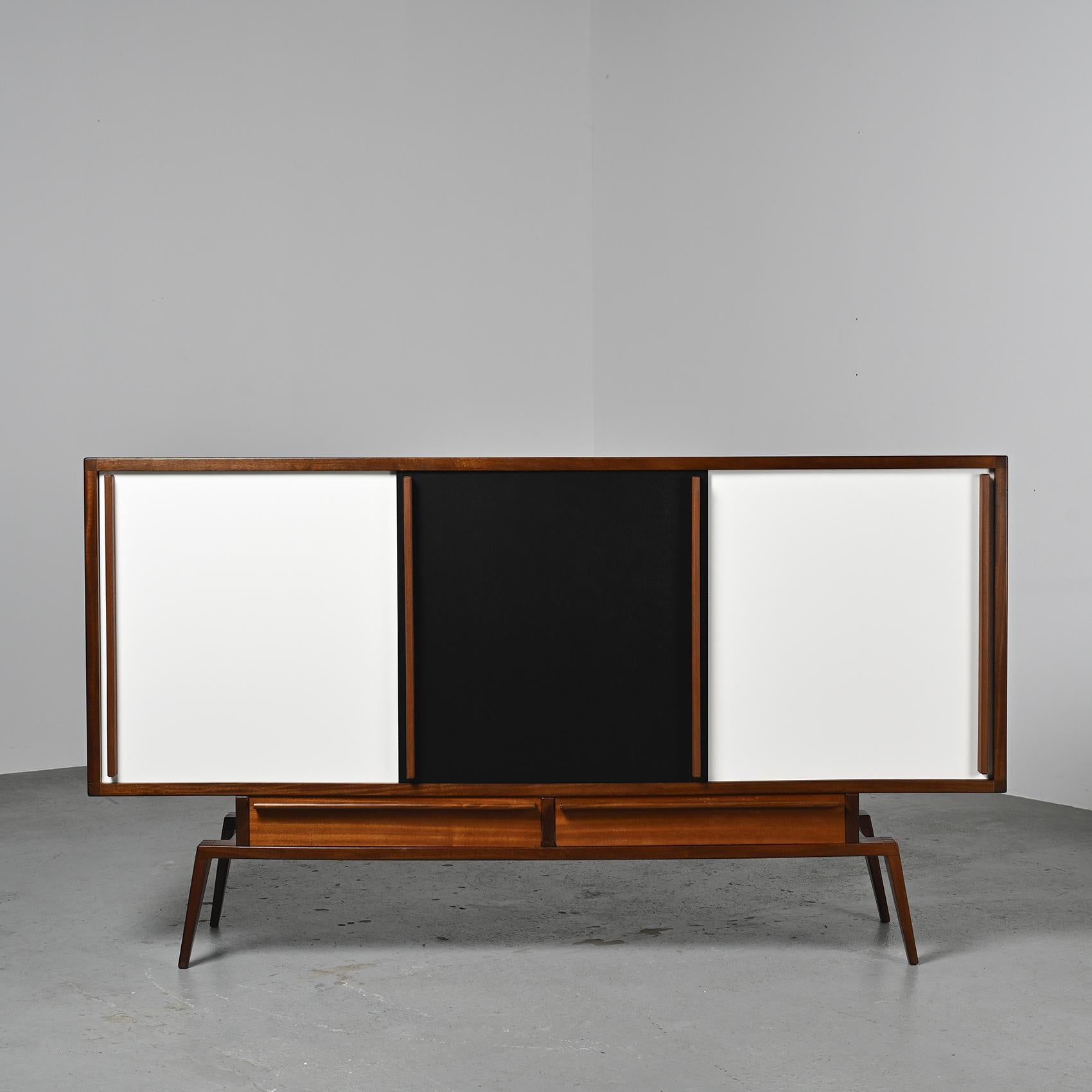Mid-Century Modern Rosewood Sideboard by André Sornay, circa 1950
