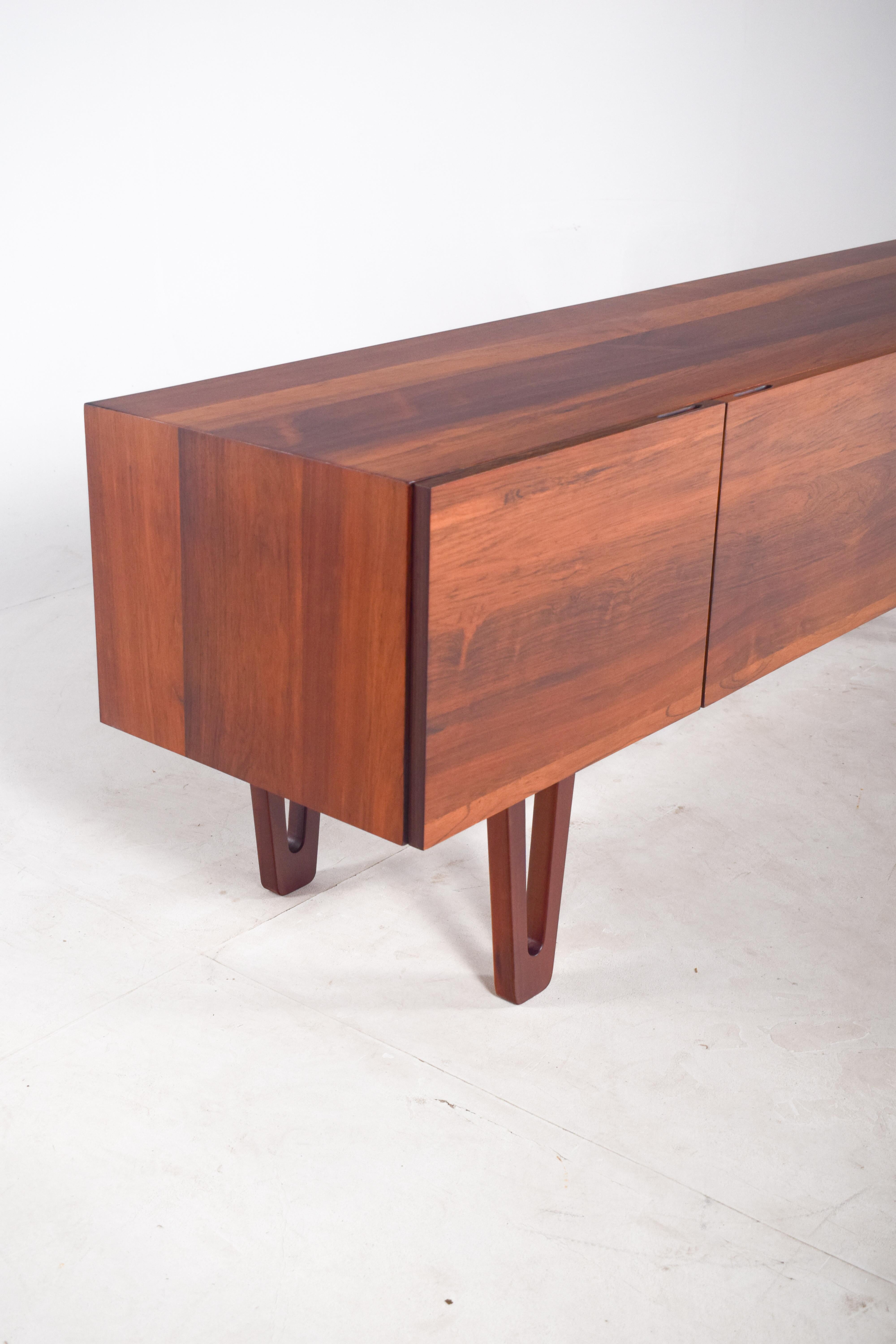 Hand-Crafted Rosewood Sideboard by Dustwood 7 Series For Sale