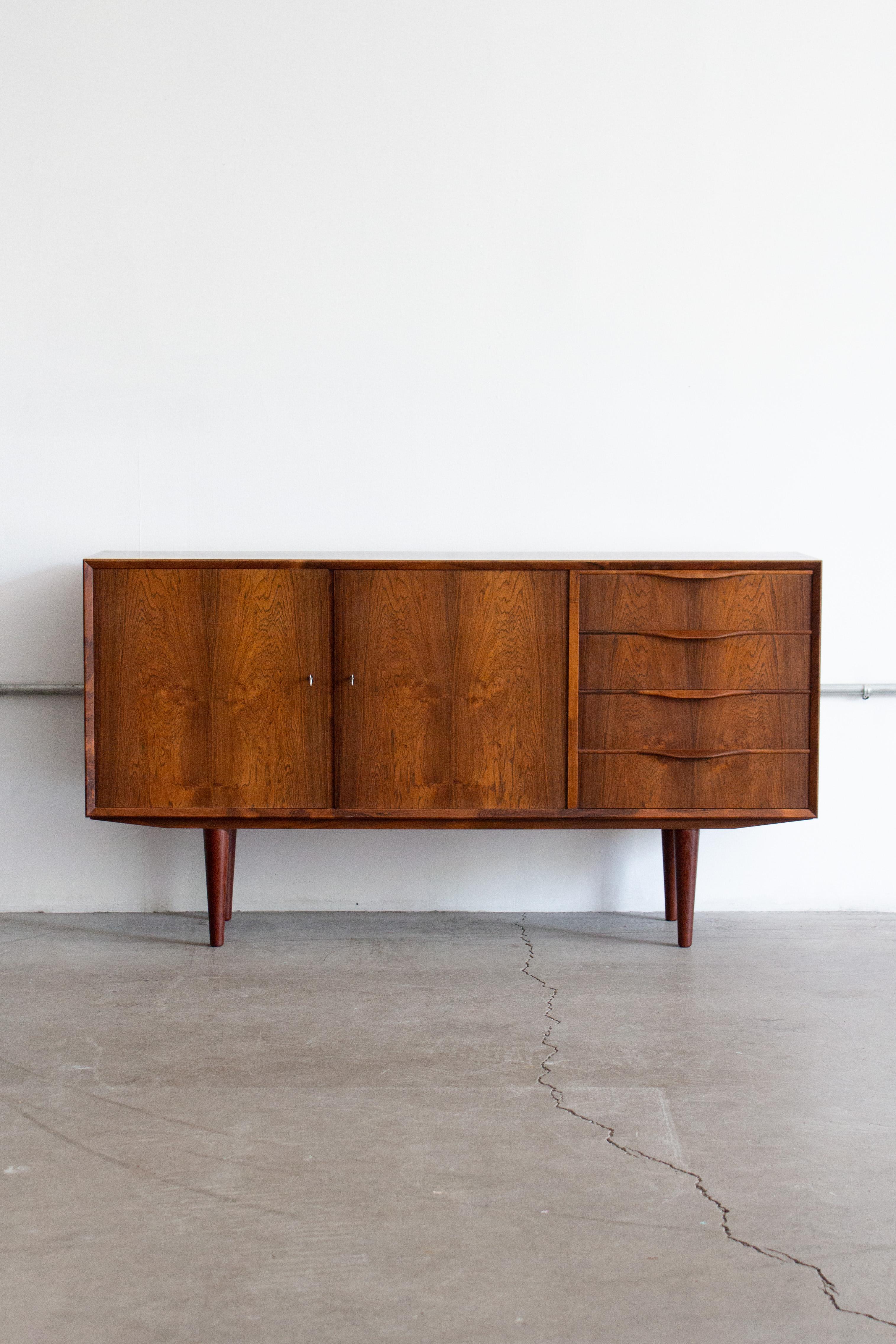 Scandinavian Modern Rosewood Sideboard by Erling Torvits, Denmark, 1960s For Sale