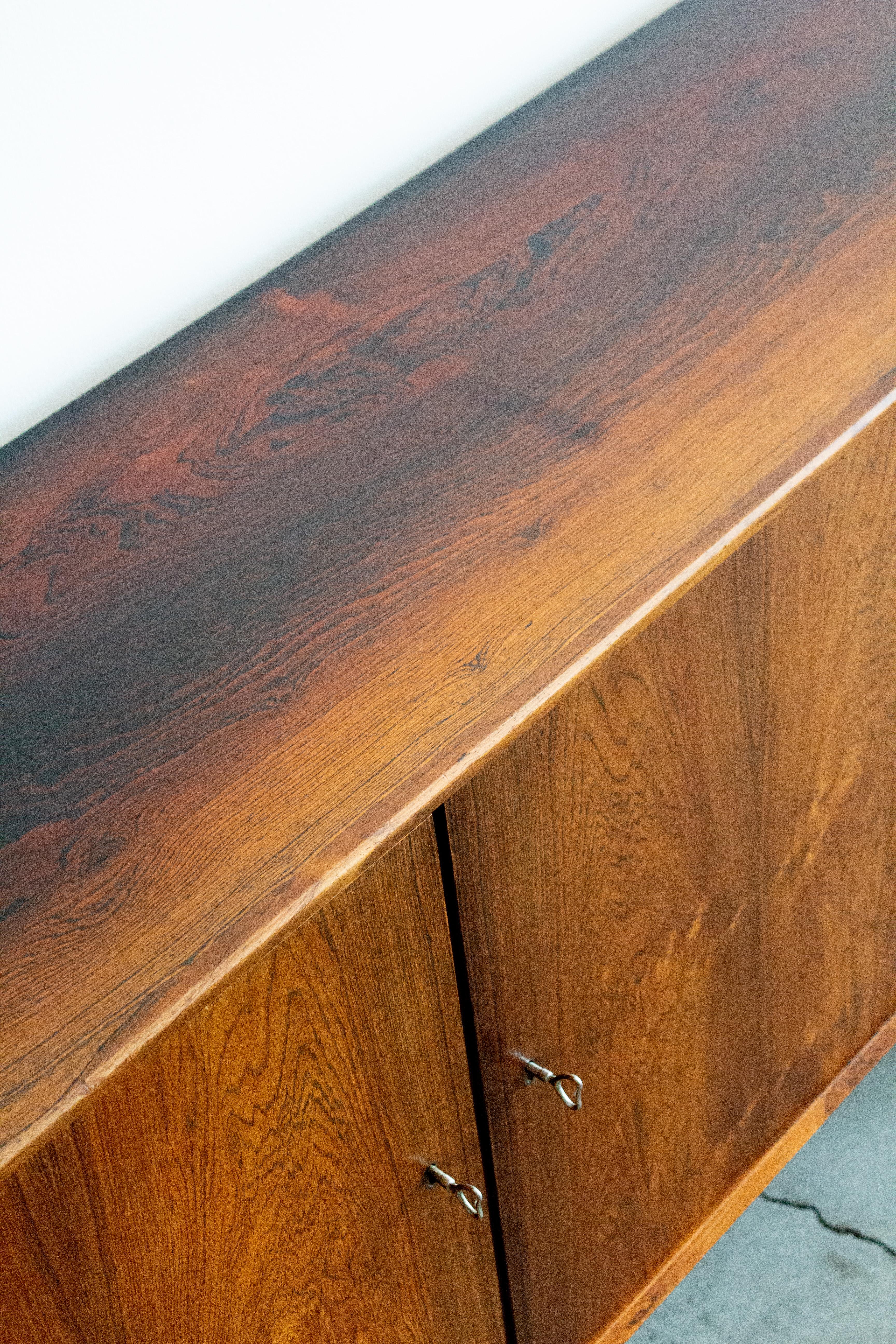 Rosewood Sideboard by Erling Torvits, Denmark, 1960s In Good Condition For Sale In Brooklyn, NY