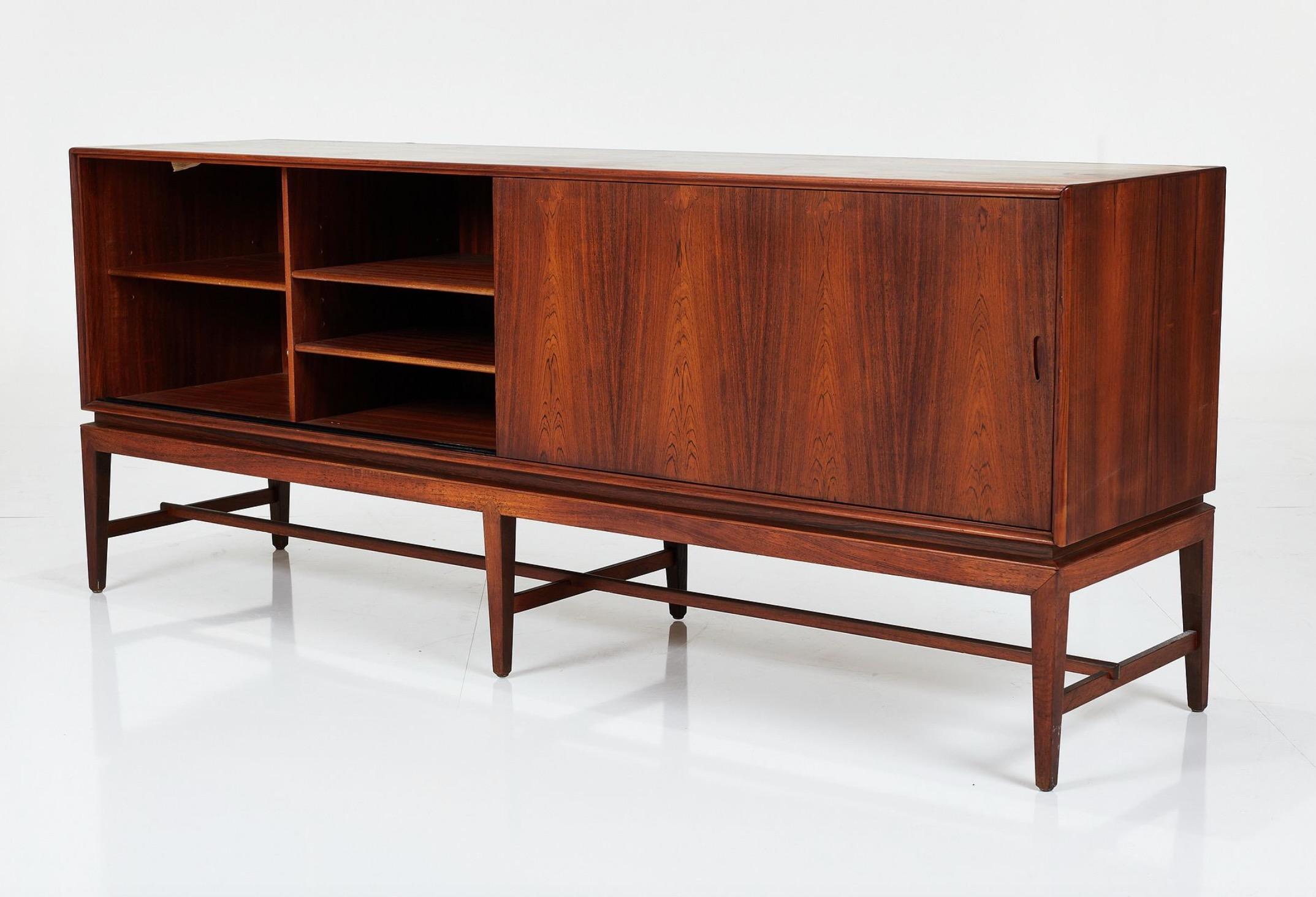 Mid-20th Century Rosewood sideboard by Severin Hansen by Haslev Møbelsnedkeri, 1960's For Sale