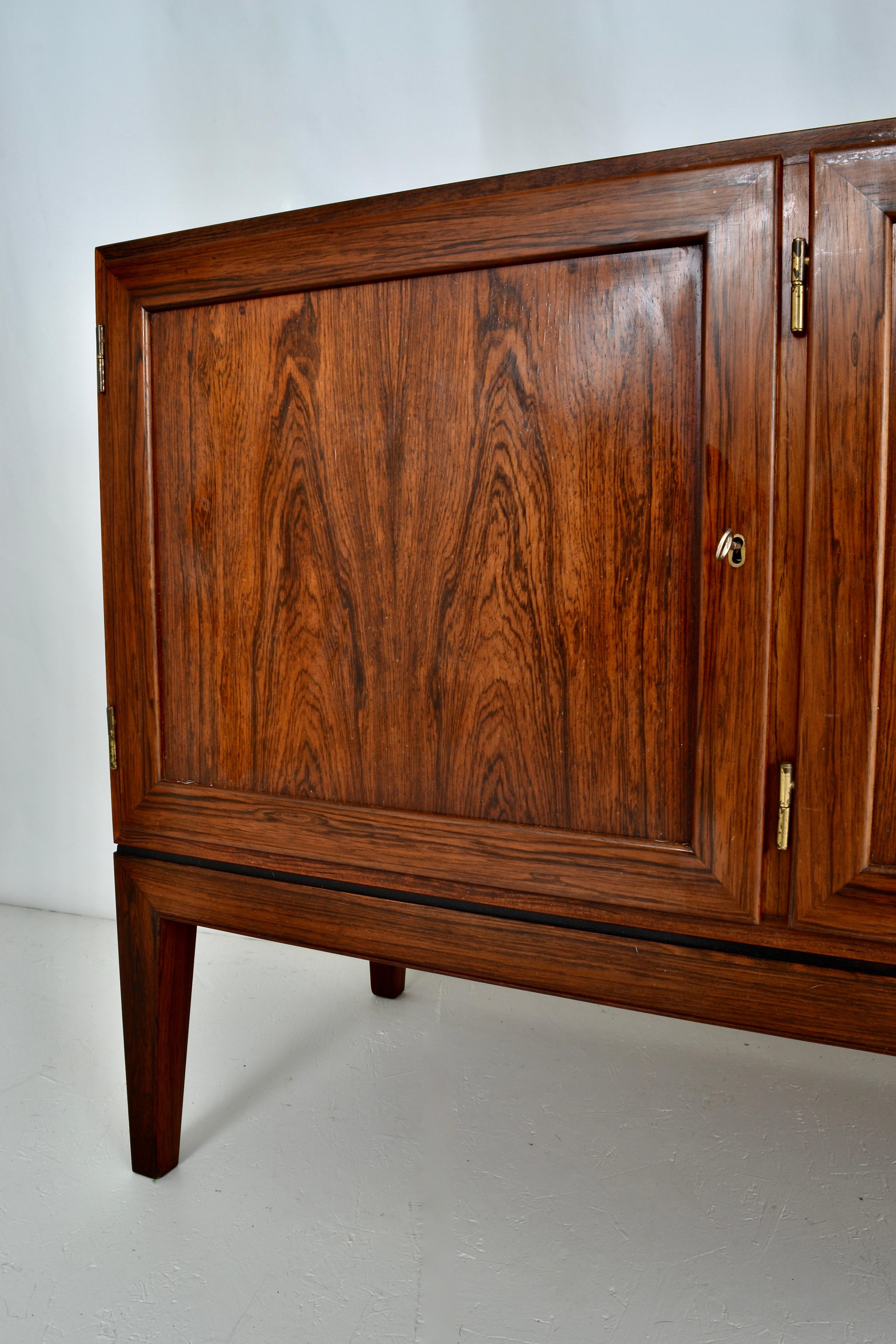 Rosewood Sideboard by Severin Hansen for Haslev In Good Condition In Norwalk, CT
