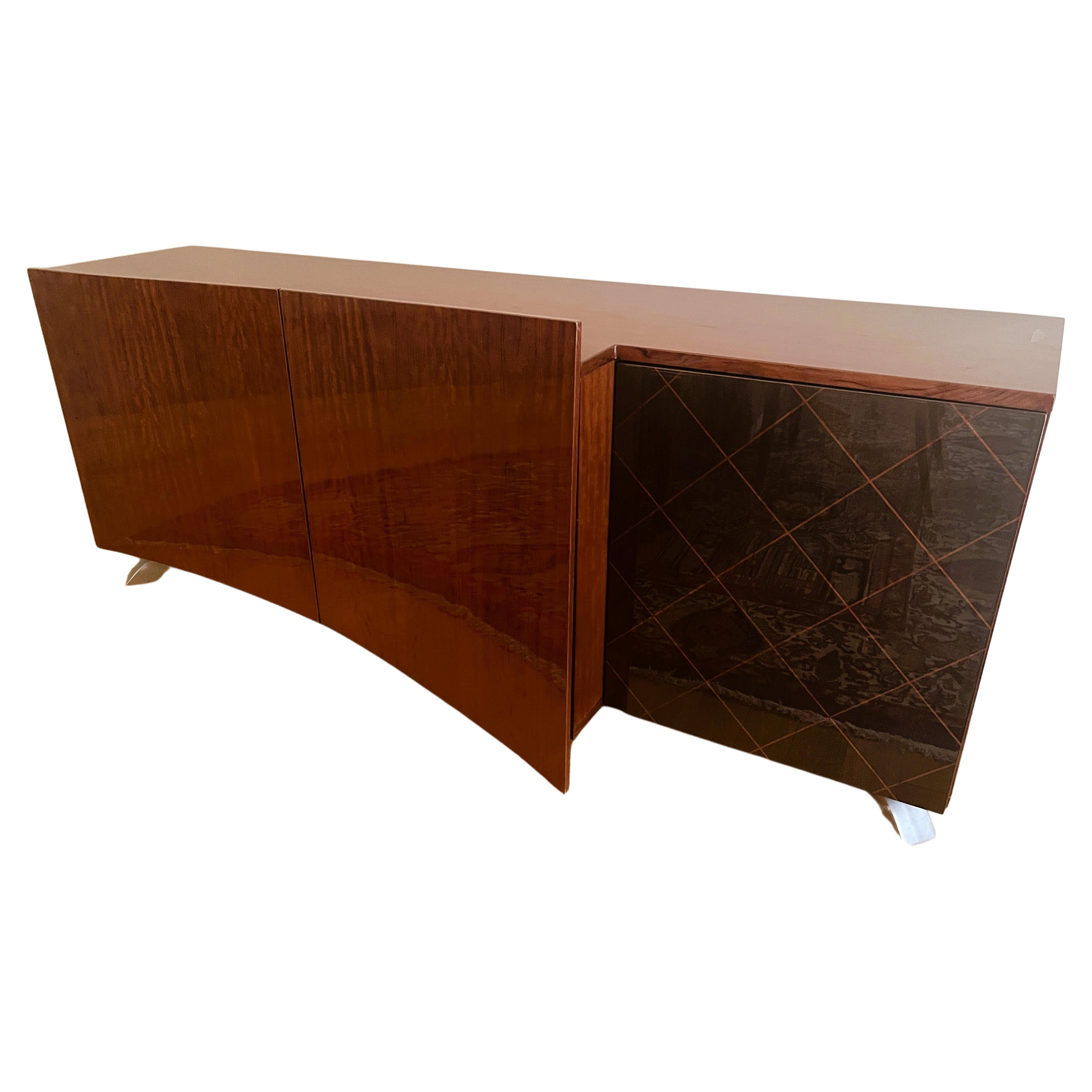 Varnished Rosewood Sideboard/Credenza By Dakota Jackson For Sale
