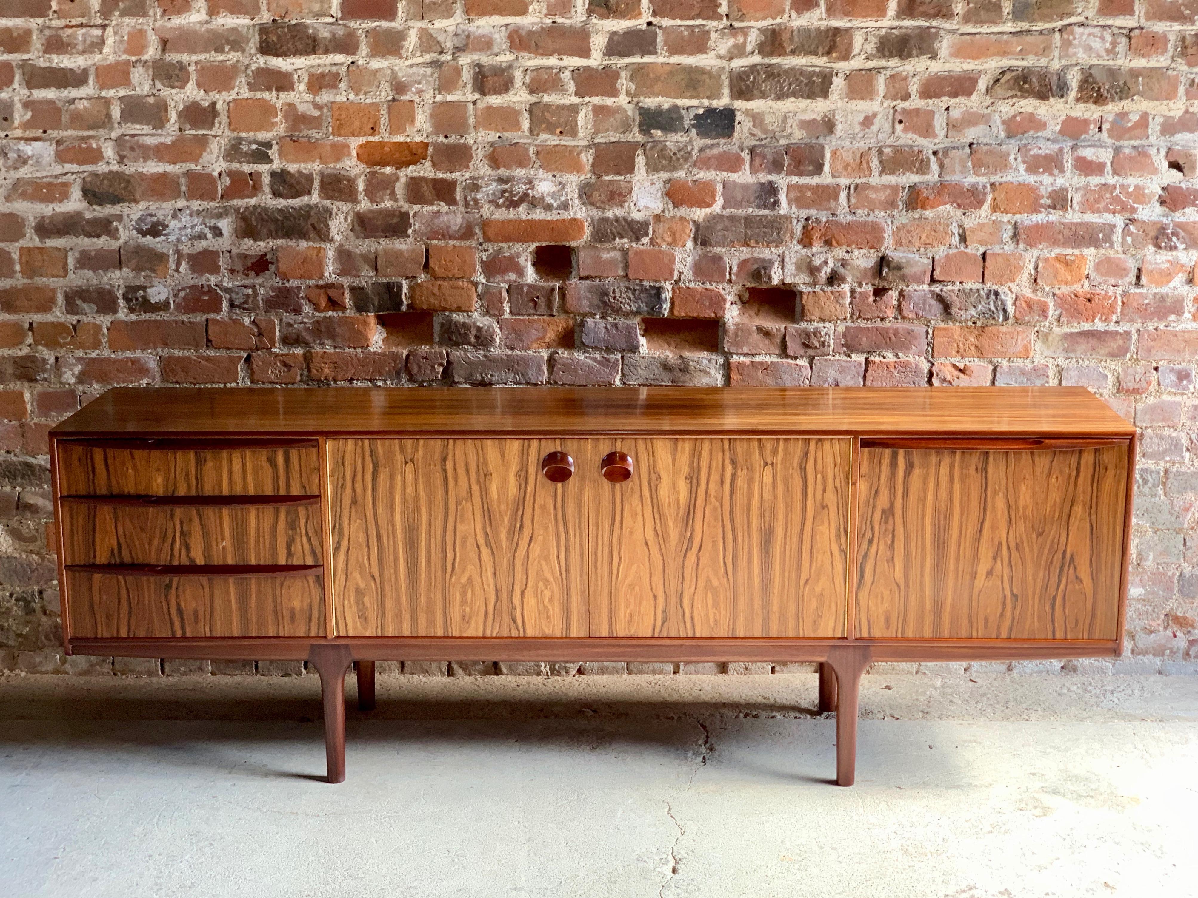 Mid-Century Modern Rosewood Sideboard Credenza Tom Robertson for A.H McIntosh, circa 1960s