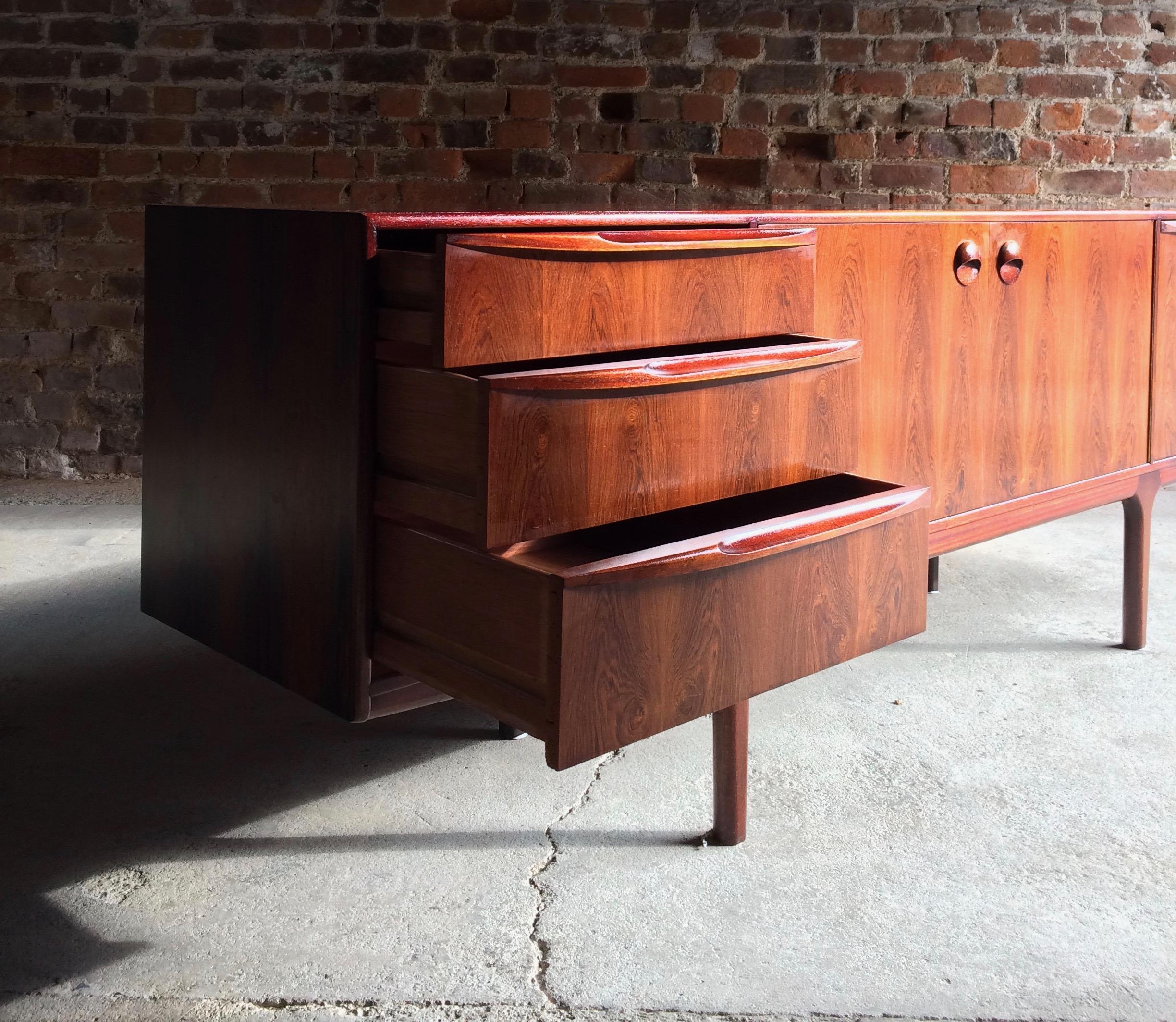 Mid-Century Modern Rosewood Sideboard Credenza Tom Robertson for A.H McIntosh, circa 1960s