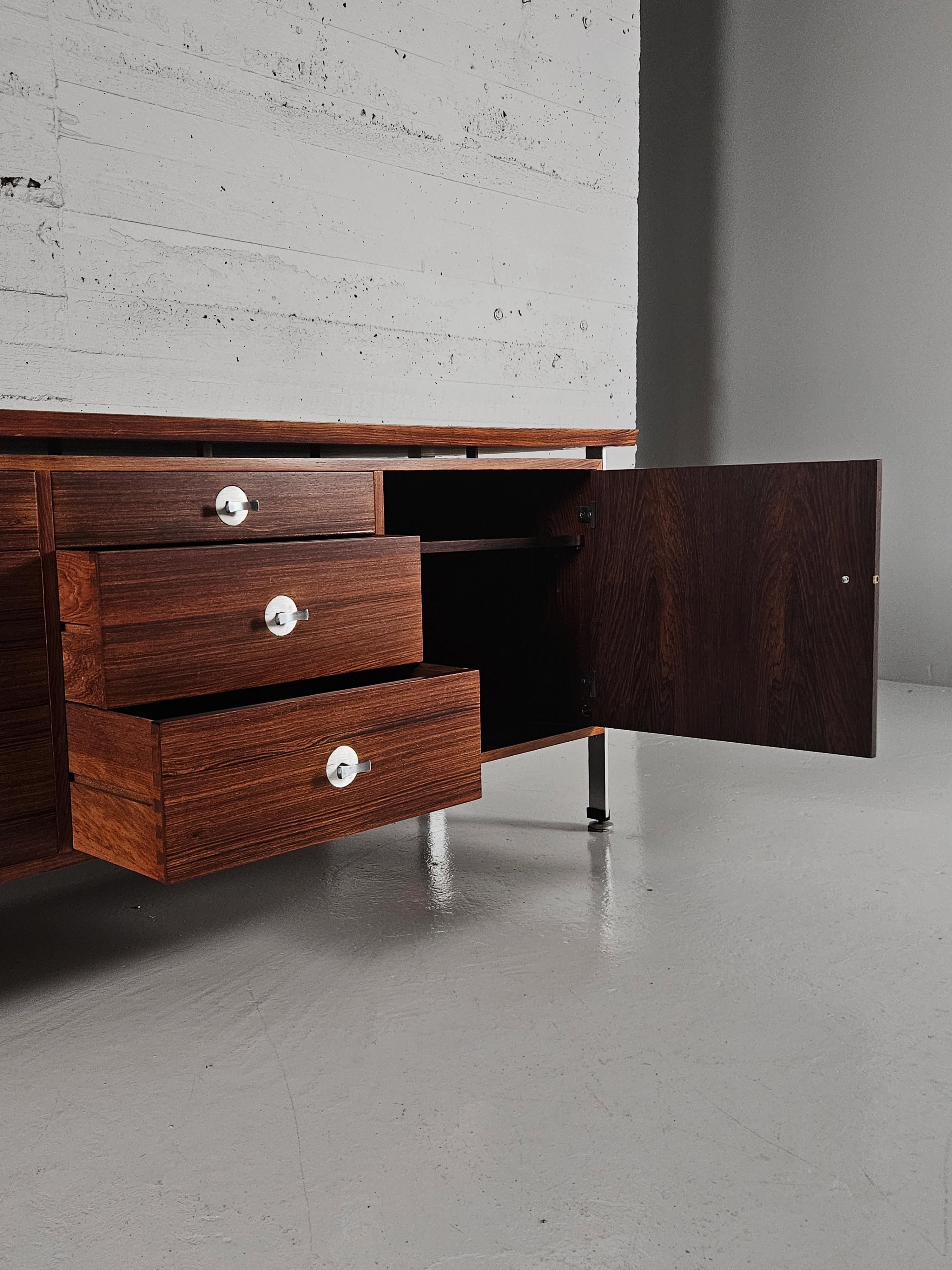 Palisanderanrichte 'Diplomat' von Finn Juhl für France & Søn, Dänemark, 1970er Jahre 2