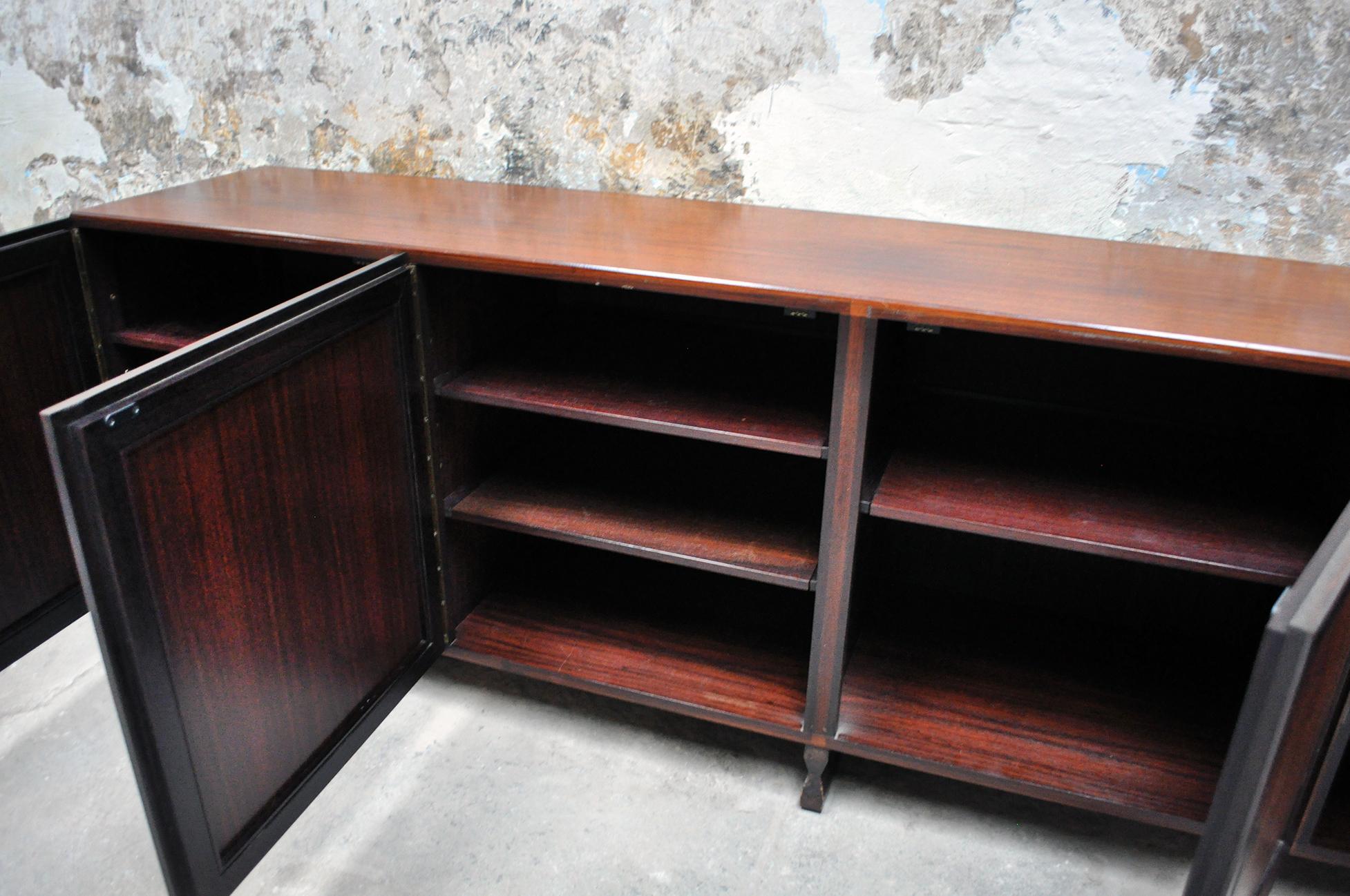 Mid-Century Modern Rosewood sideboard MB15 by Franco Albini for Poggi, 1957 For Sale