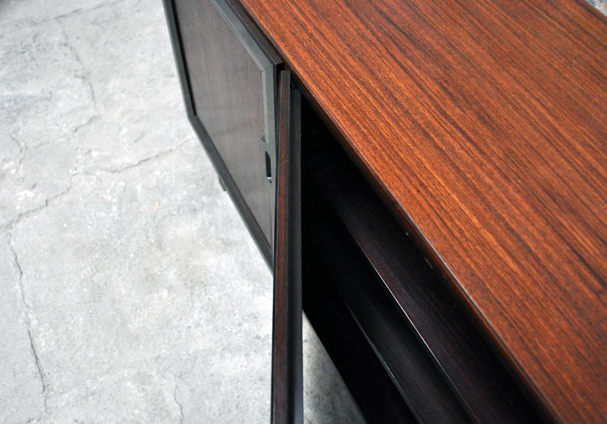 Wood Rosewood sideboard MB15 by Franco Albini for Poggi, 1957 For Sale