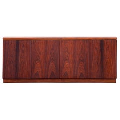 Rosewood Sideboard Minimal Design, Denmark, 1960s