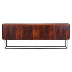 Rosewood Sideboard Minimal Design, Italy, 1960s