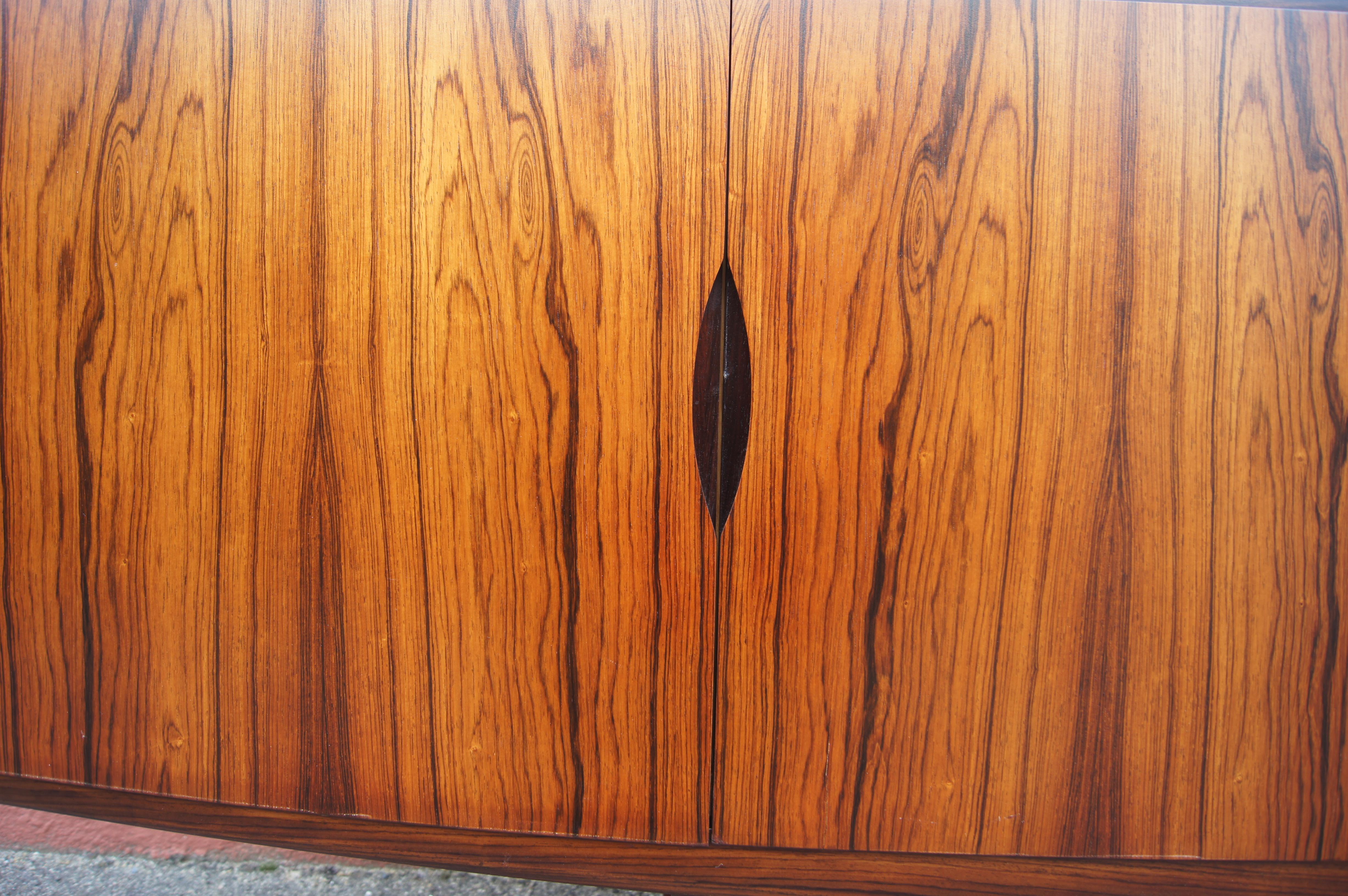 Scandinavian Modern Rosewood Sideboard, Model HB20, by Johannes Andersen for Hans Bech