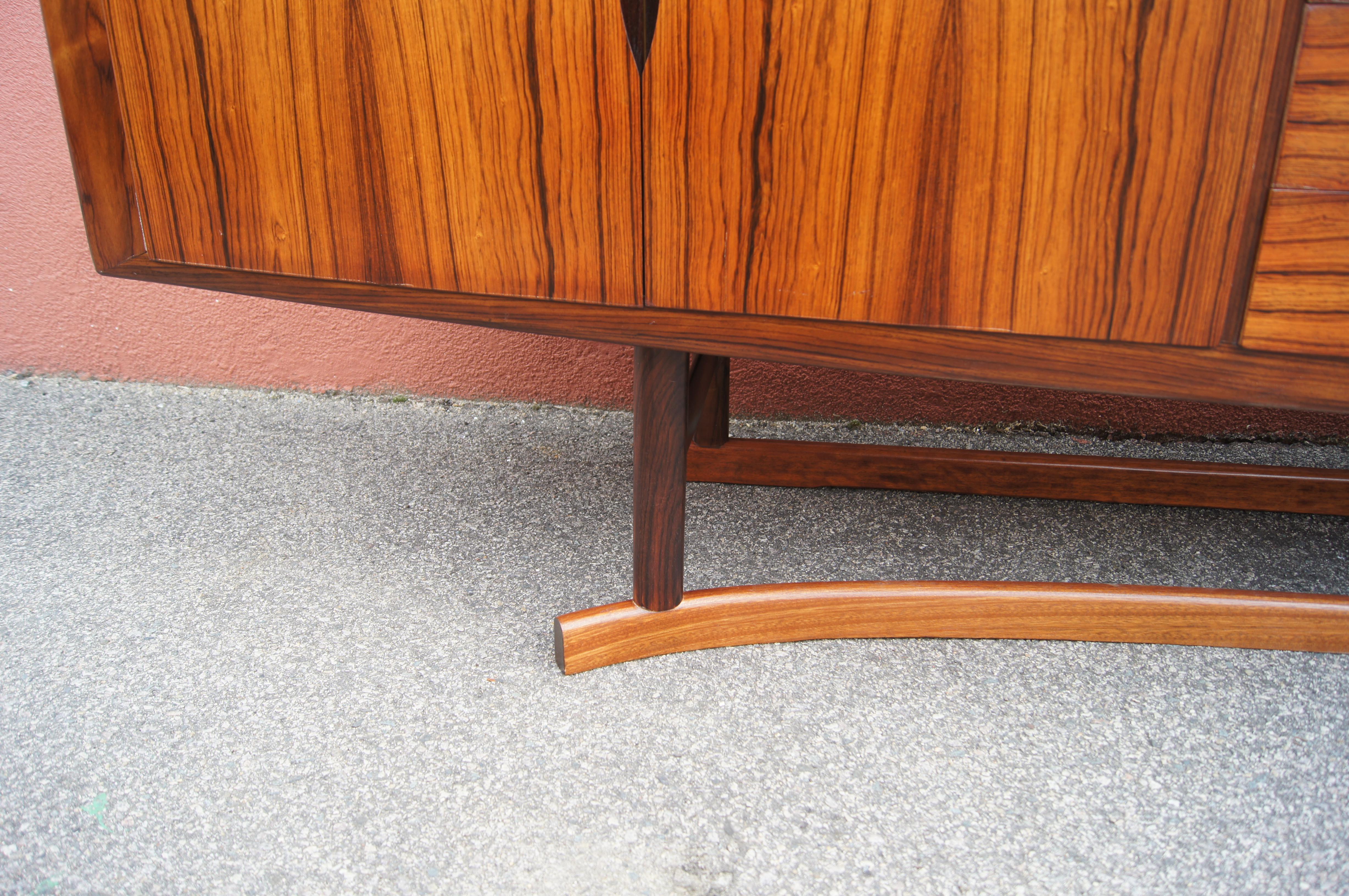 Mid-20th Century Rosewood Sideboard, Model HB20, by Johannes Andersen for Hans Bech