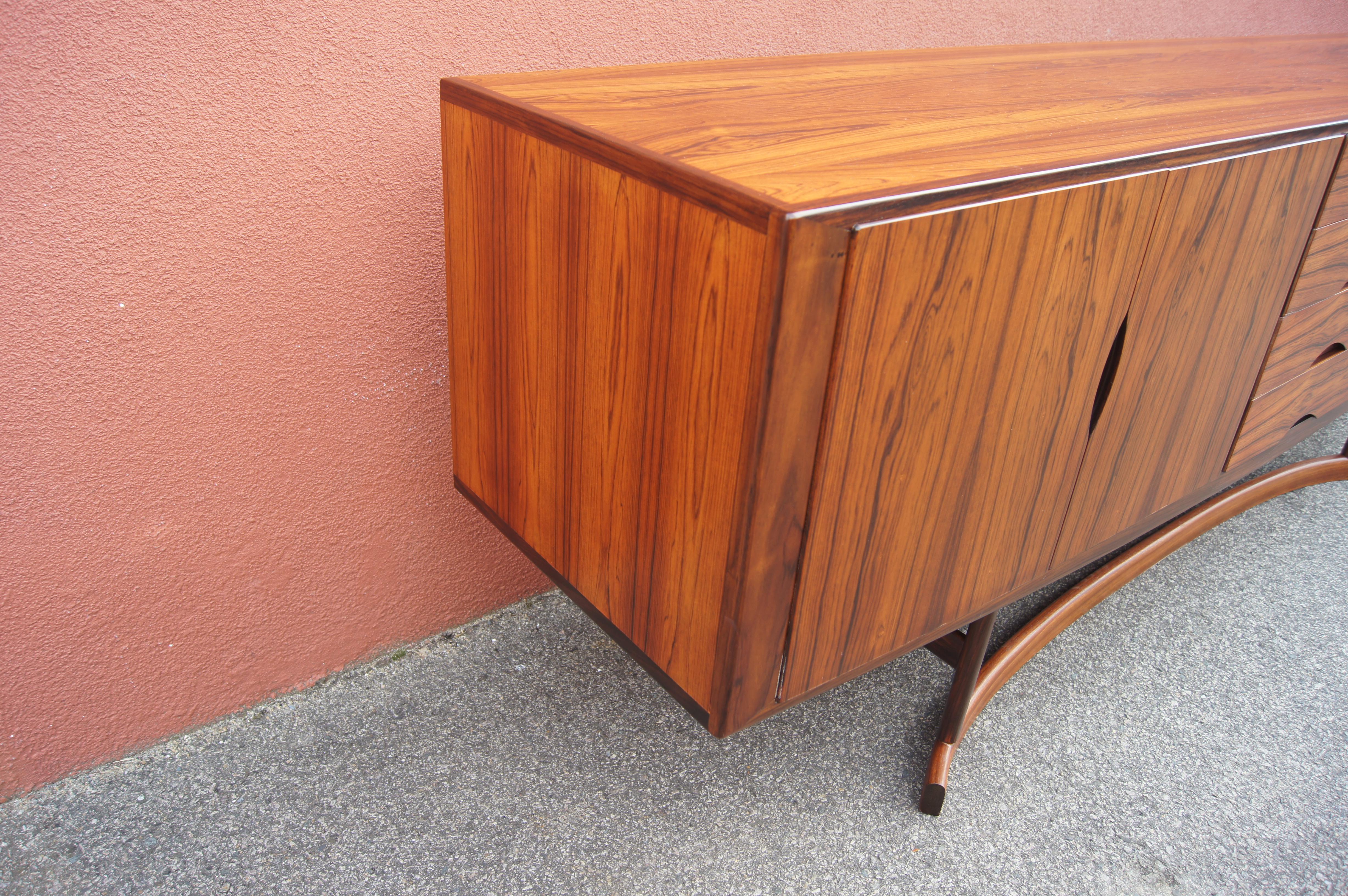 Oak Rosewood Sideboard, Model HB20, by Johannes Andersen for Hans Bech