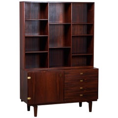 Rosewood Sideboard with Bookcase by Peter Løvig Nielsen, 1960s