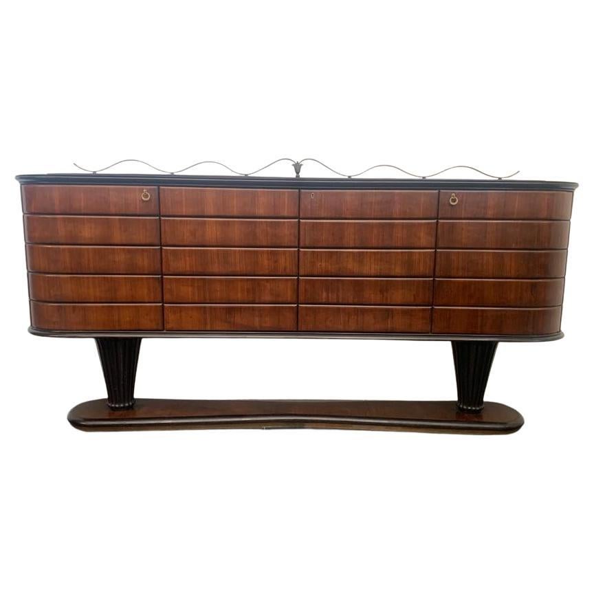 Rosewood Sideboard with Mahogany Interior For Sale