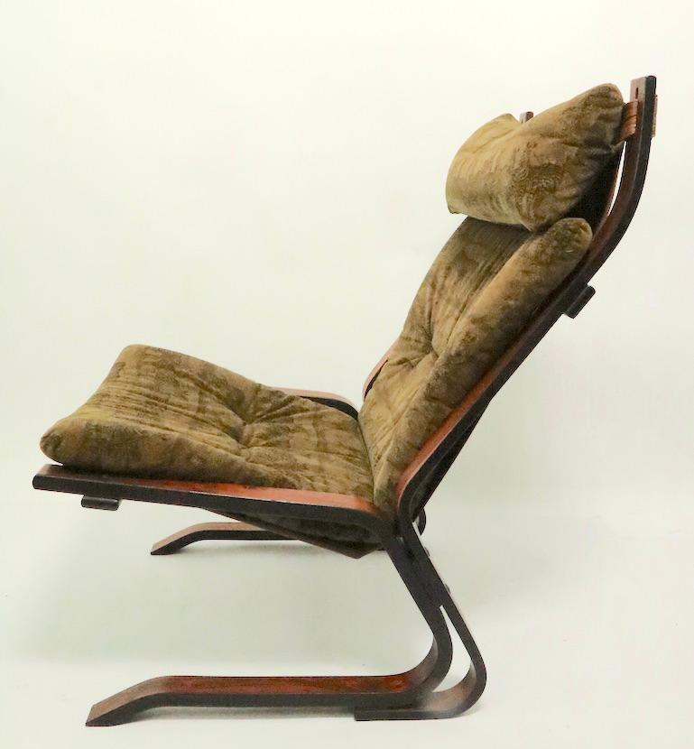 Rosewood Siesta Lounge Chair by Ingmar Relling for Wastnofa In Good Condition In New York, NY