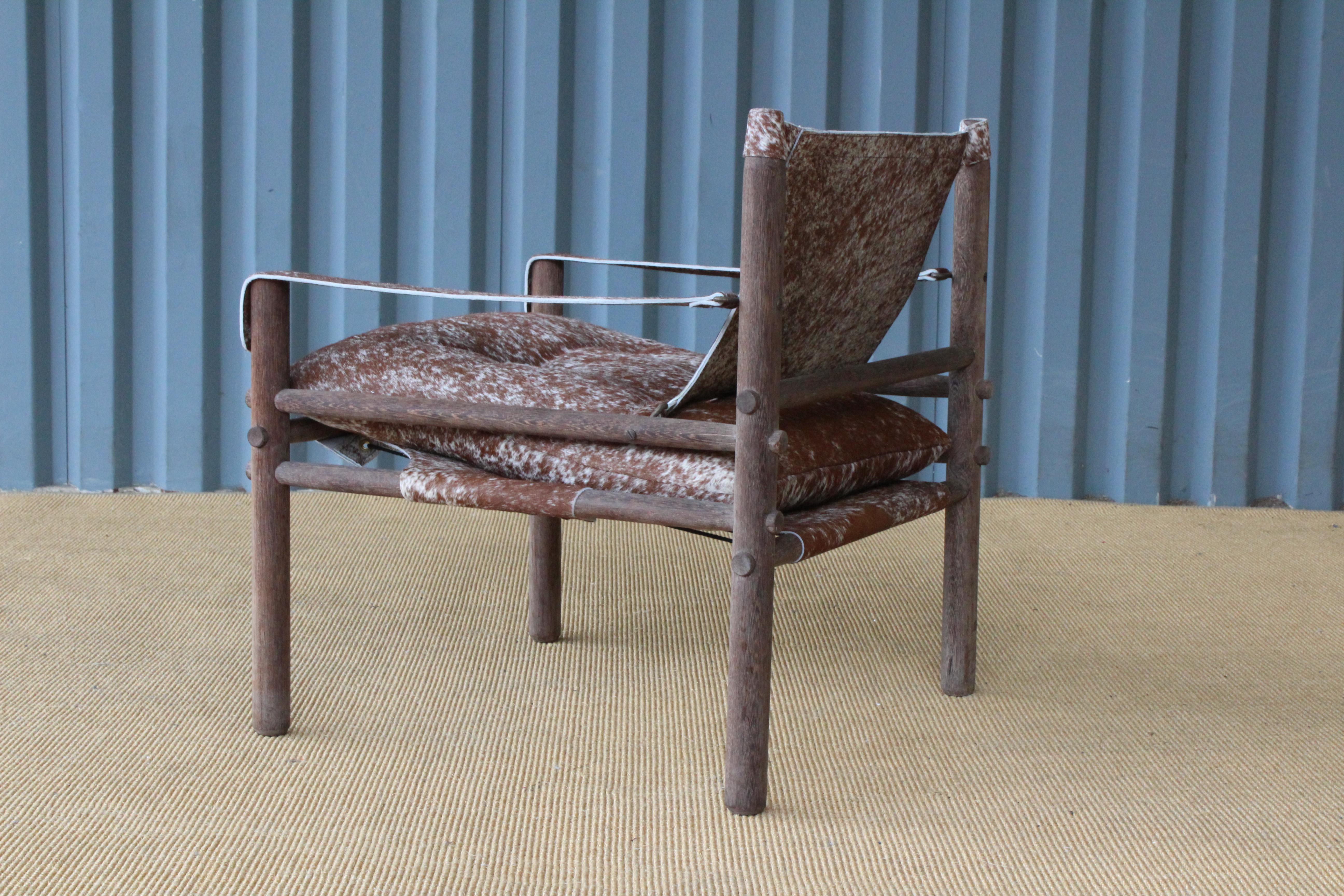 Rosewood Sirocco Safari Chair by Arne Norell, Sweden, 1960s In Good Condition In Los Angeles, CA