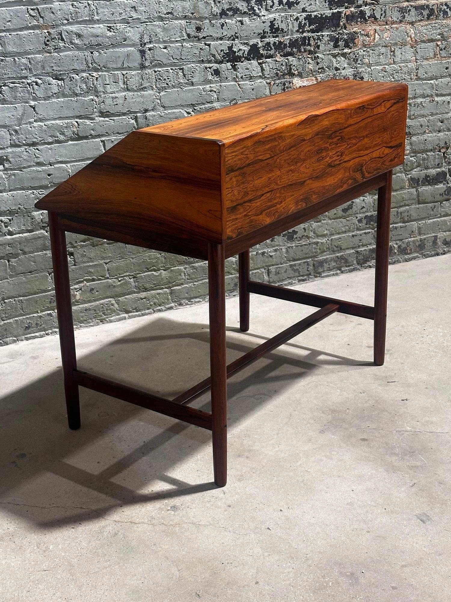 Rosewood Slant Front Desk by Sykky Iven Blode Blindheim, Norway 1960 2