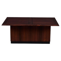 Rosewood Sliding Coffee Bar Table by E. Pedersen & Søn, c. 1950s