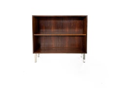 Rosewood Small Bookcases with Steel Legs, Made in Denmark, 1960s