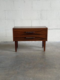 Rosewood Small Dresser Wooden Nightstand Compact Dresser MCM 1960s