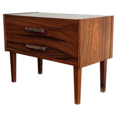 Rosewood Small Dresser Wooden Nightstand Compact Dresser MCM 1960s