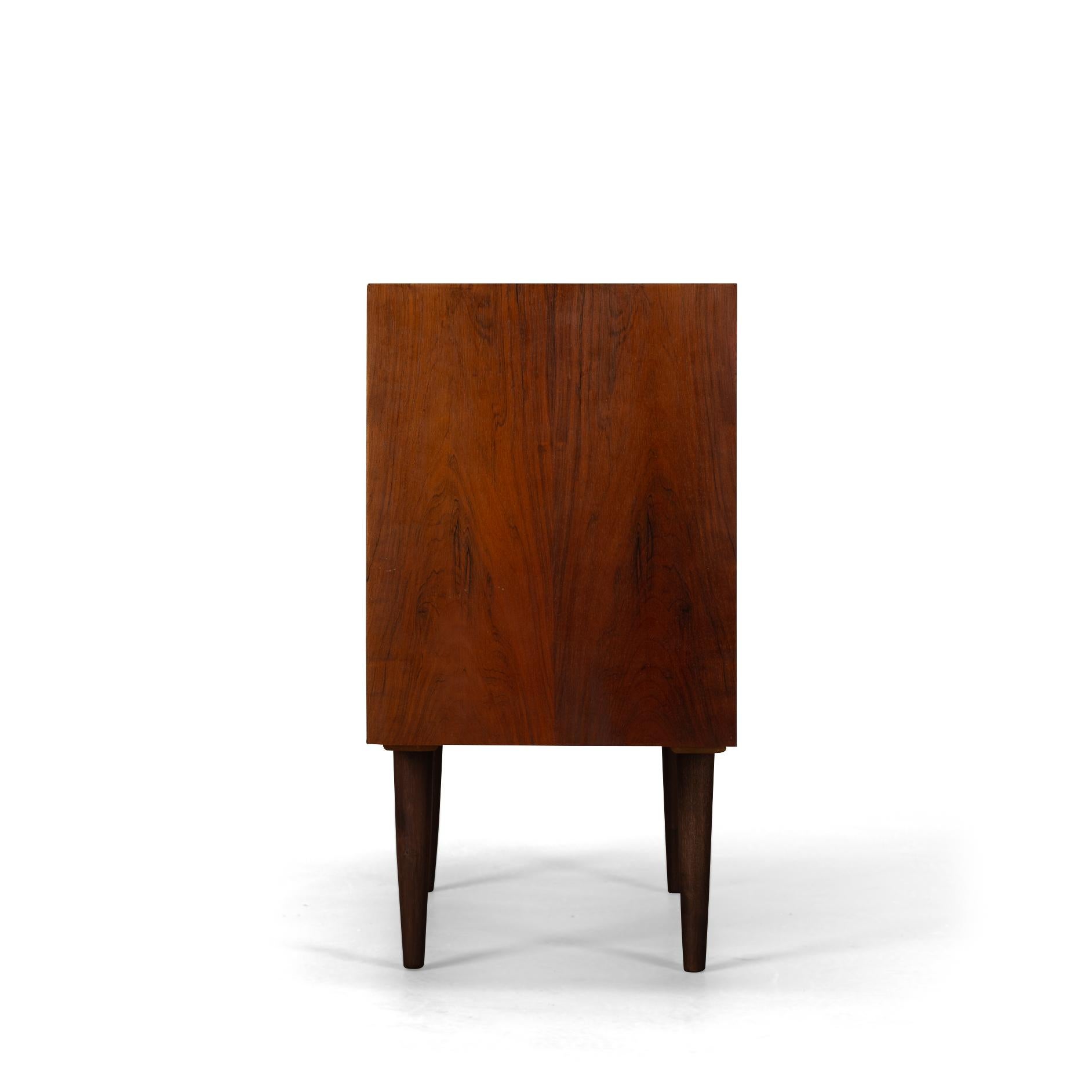 Veneer Rosewood Small Sideboard by Kai Kristiansen for FM Møbler, 1960s