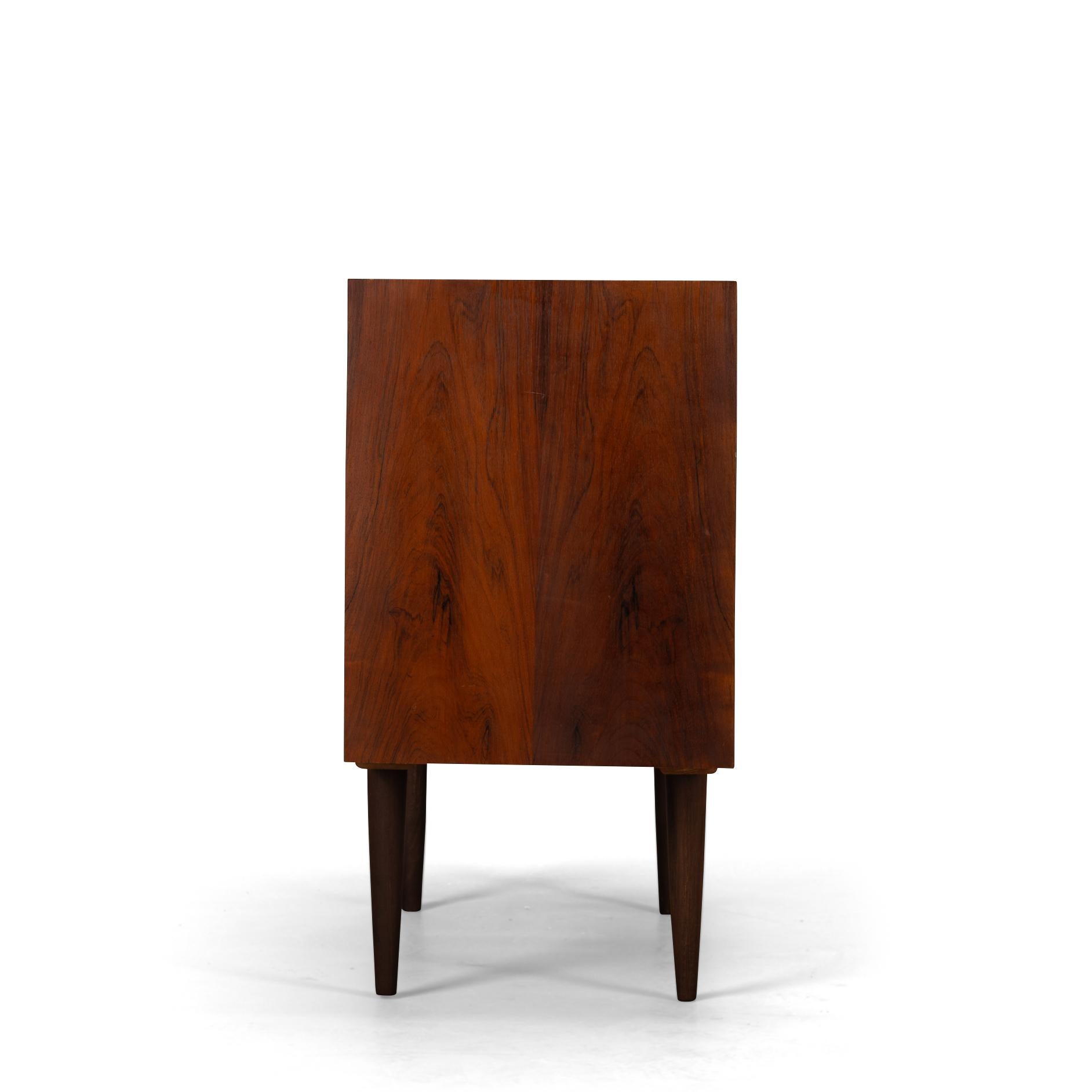 Rosewood Small Sideboard by Kai Kristiansen for FM Møbler, 1960s In Good Condition In Elshout, NL