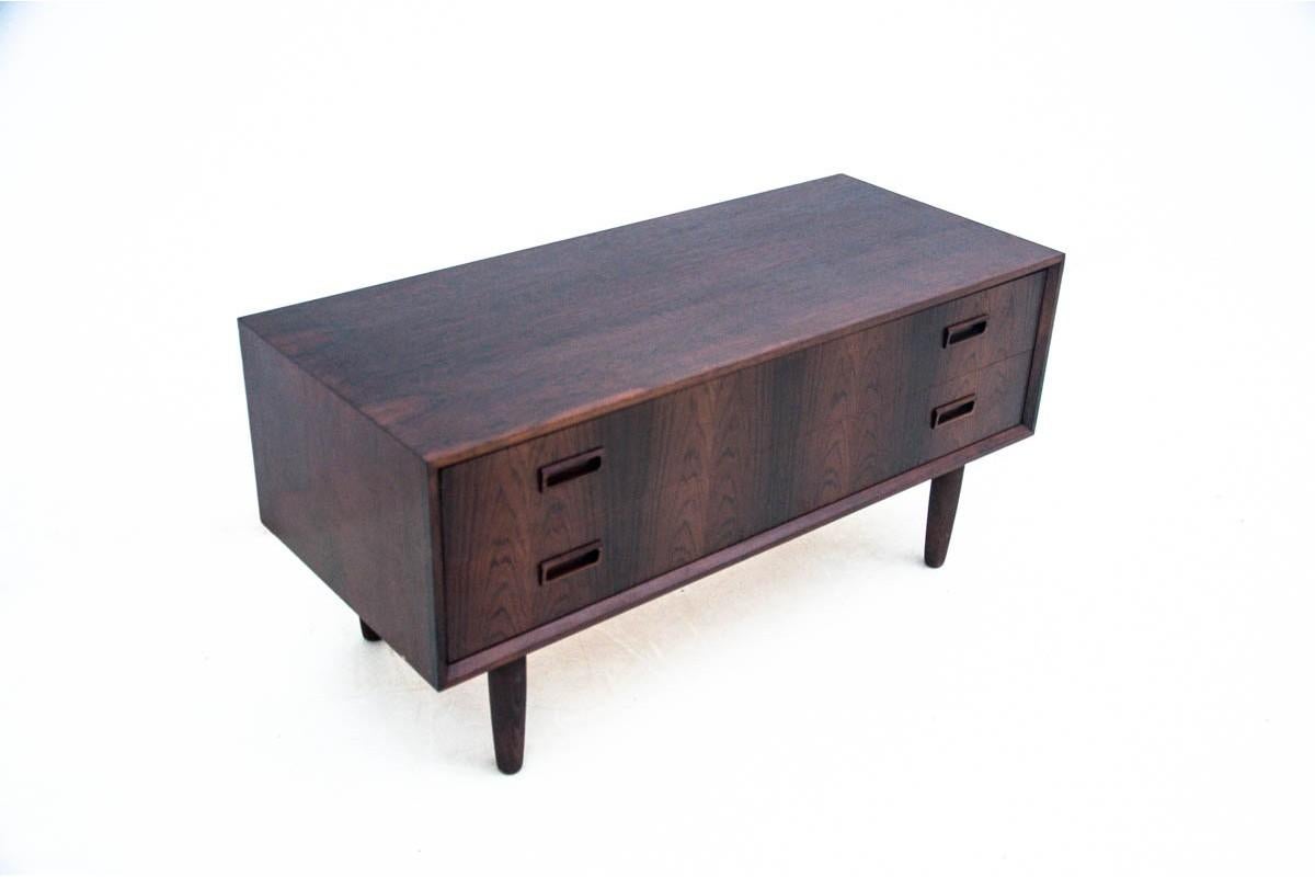 Scandinavian Modern Rosewood Small Sideboard Chest of Drawers, 1960s, Denmark