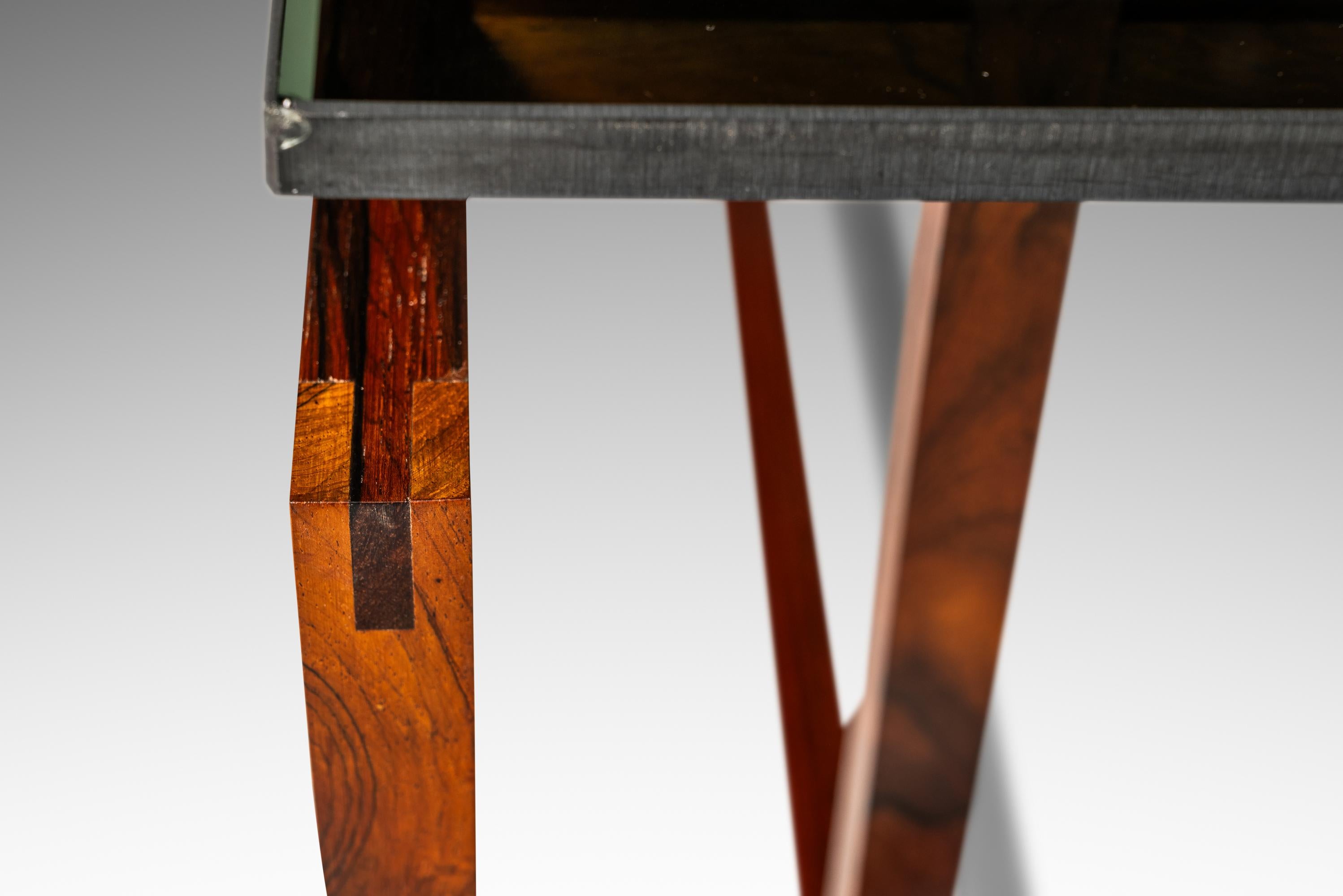 Rosewood & Smoked Glass Coffee Table by Henning Nørgaard, Denmark, c. 1960's For Sale 8