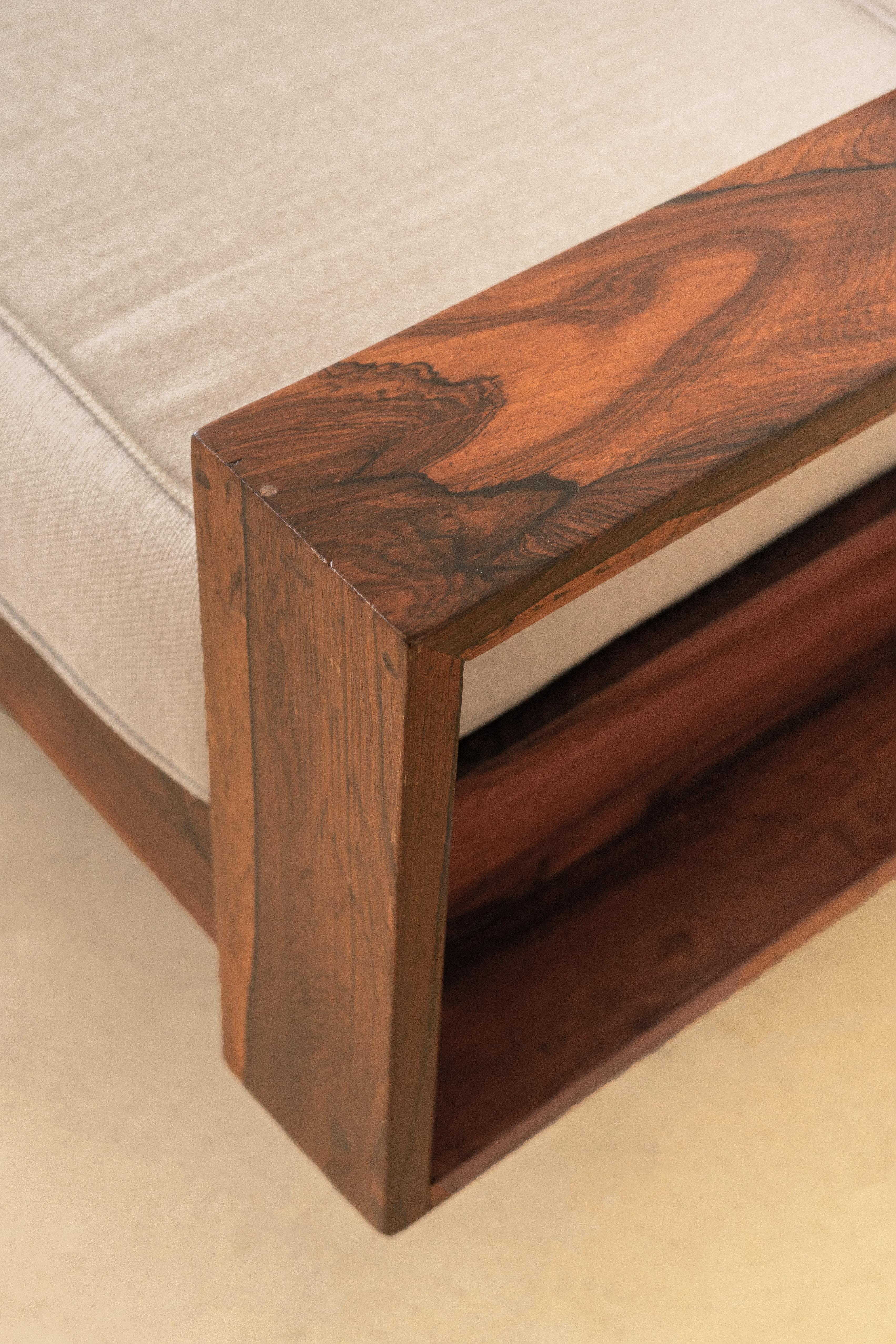 Rosewood Sofa by Fatima Arquitetura e Interiores, Brazilian Midcentury, 1960s For Sale 6