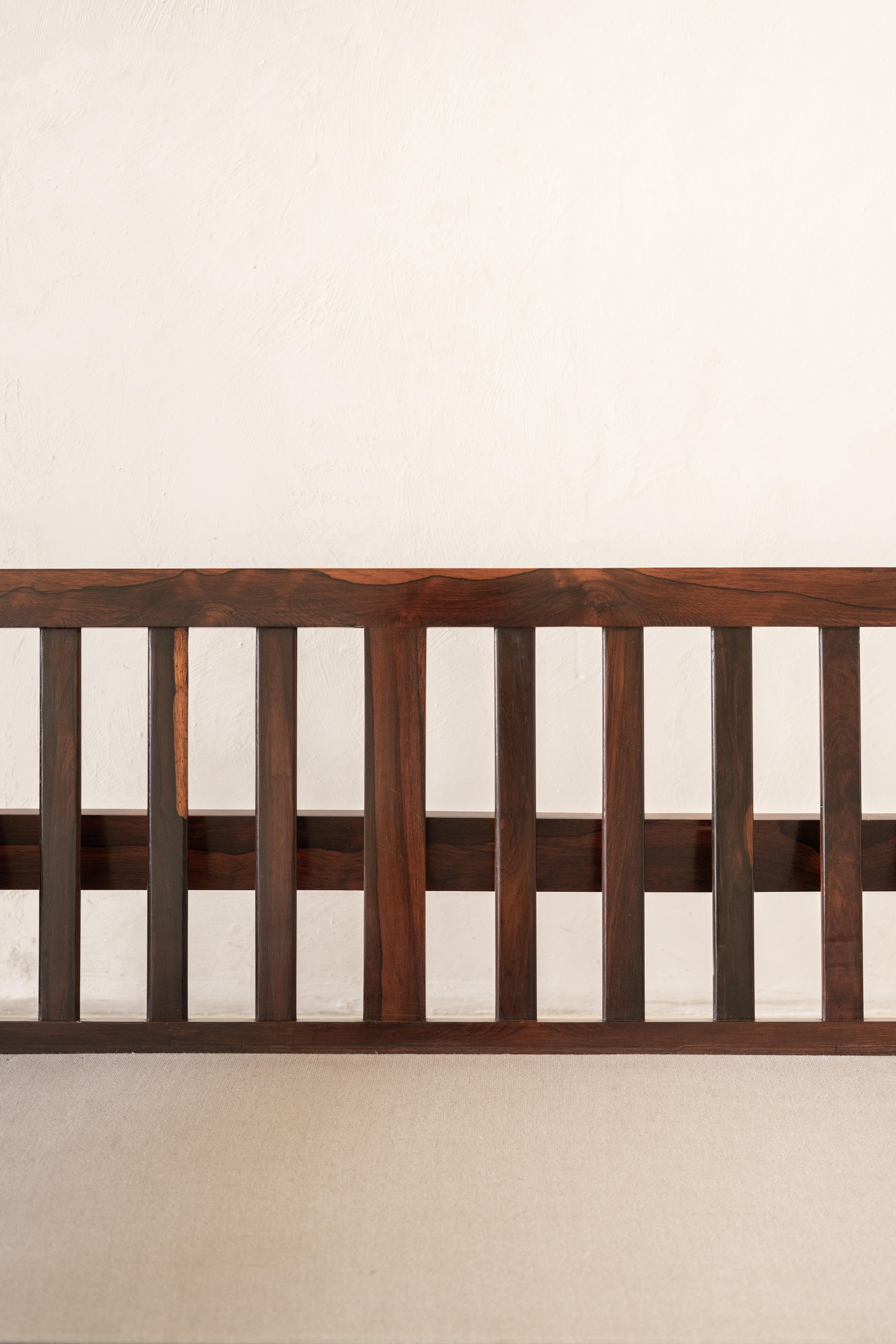 Rosewood Sofa by Fatima Arquitetura e Interiores, Brazilian Midcentury, 1960s For Sale 13