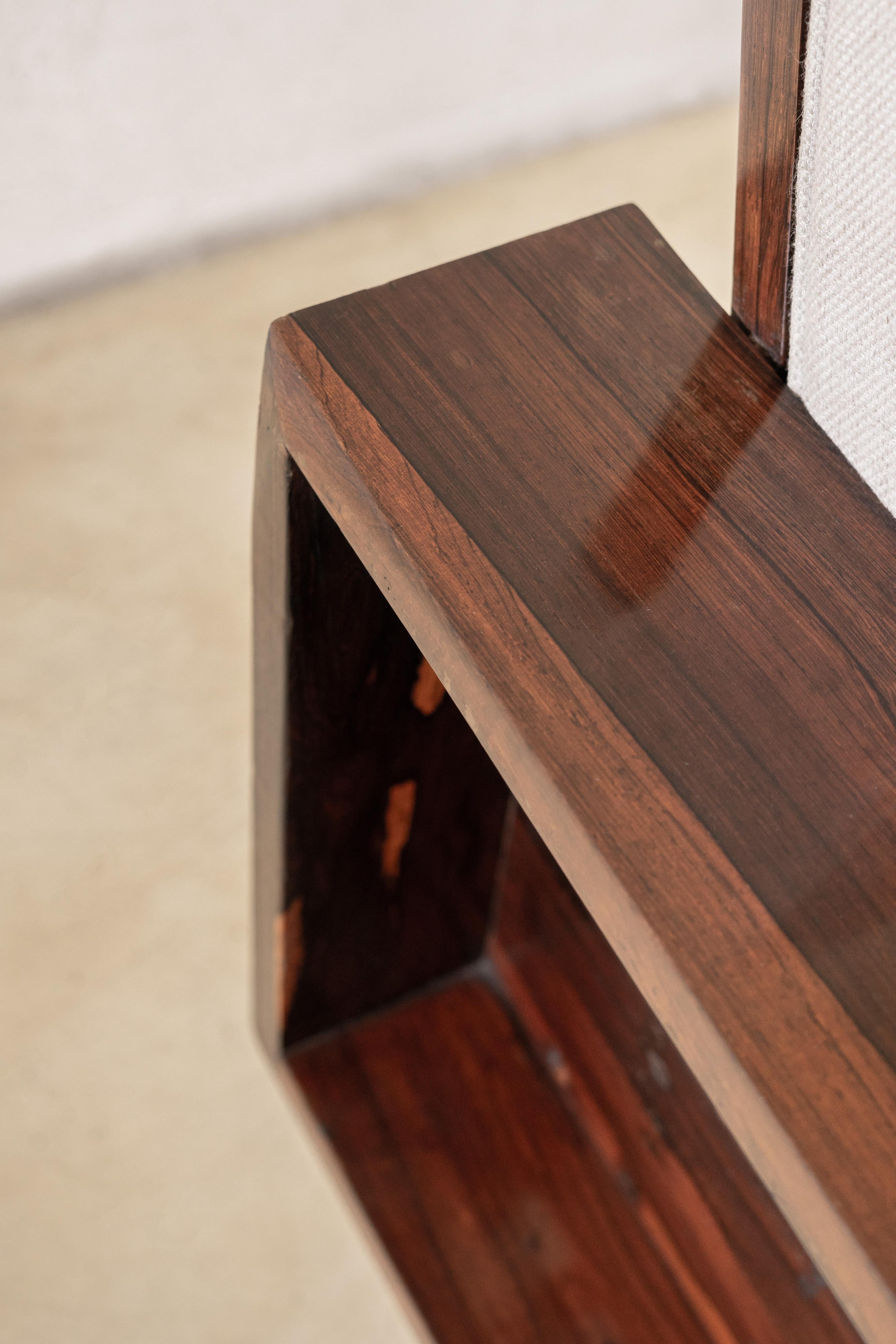 Rosewood Sofa by Fatima Arquitetura e Interiores, Brazilian Midcentury, 1960s For Sale 2